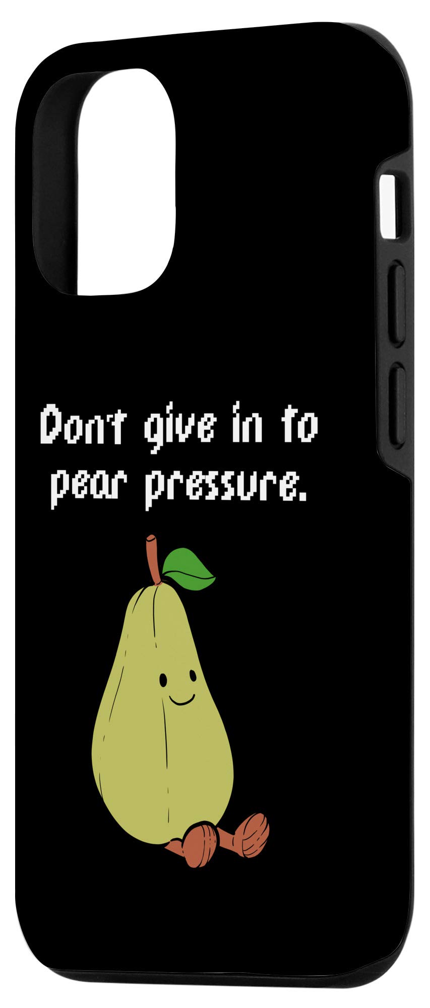 iPhone 12/12 Pro Cute Pear Fruit Pun Maker Case - Durable Protective Phone Cover for Women & Teens - Perfect for School, Work & Daily Use
