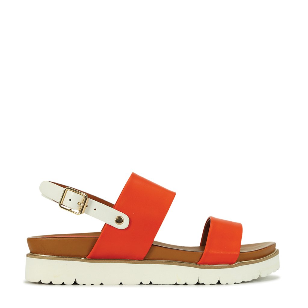 Cartia Women's Sling Back Sandals - Comfortable Strappy Heeled Shoes for Summer, Beach, and Casual Outings