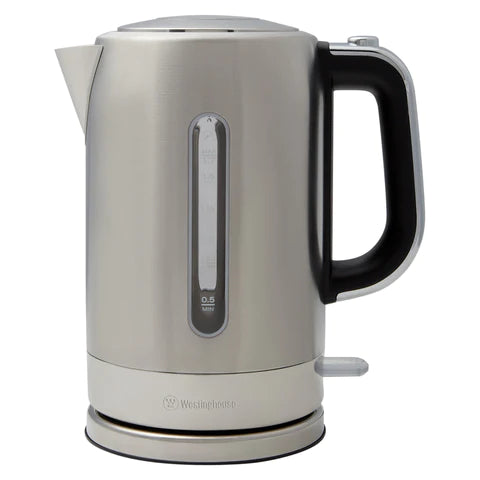 Westinghouse WHKE05V2SS Stainless Steel Electric Kettle - Fast Boiling, Auto Shut-Off & Boil-Dry Protection - Perfect for Home, Office & Tea/Coffee Lovers