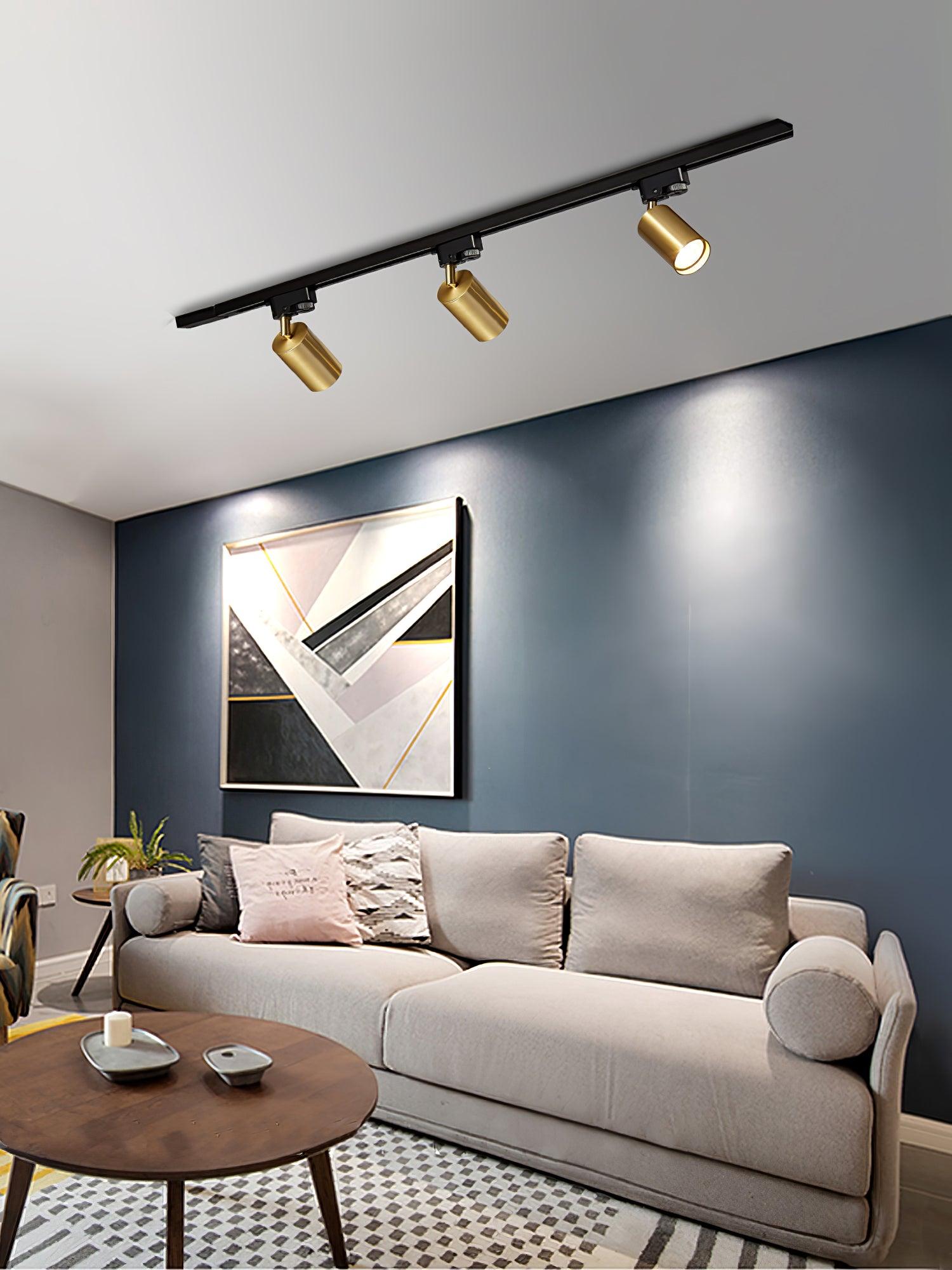 Adjustable Spotlight Track Ceiling Light - Modern Dimmable LED Lighting for Home & Office - Perfect for Living Room, Kitchen, or Retail Store Lighting
