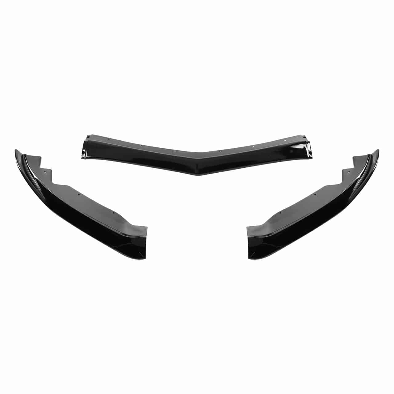 2015-2018 Cadillac ATS Glossy Black Front Lip Spoiler - 3 Piece Splitter Kit for Enhanced Aerodynamics & Sporty Look - Perfect for Car Enthusiasts & Street Racing