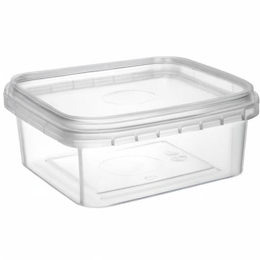 NYHI 8 oz 20 Pack Square Clear Deli Containers with Lids - BPA Free Disposable Plastic Food Storage Containers - Airtight for Meal Prep, Take Out & Kitchen Organization - Perfect for Restaurants, Catering & Home Use
