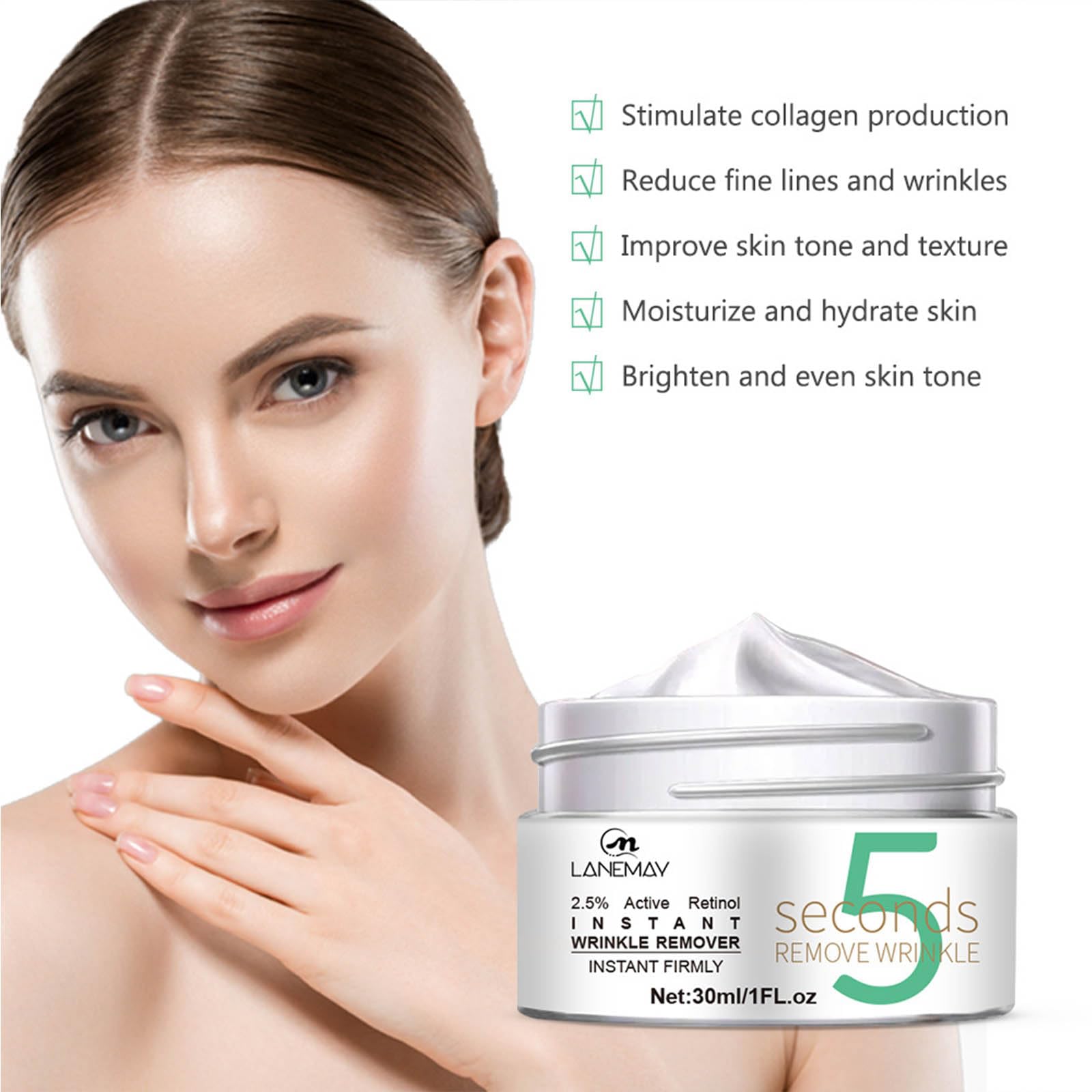 **Caffeine & Retinol Eye Essence Cream for Dark Circles, Puffiness & Wrinkles – Hydrating Collagen Treatment for Under Eye Bags & Fine Lines – Perfect for Morning & Night Skincare Routine**