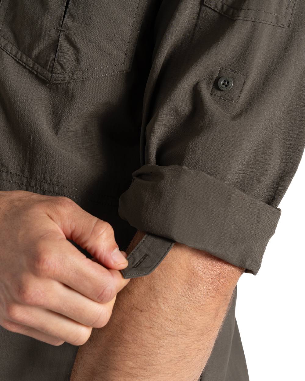 Craghoppers Men's NosiLife Adventure Long Sleeve Shirt III - Bug Repellent Travel & Hiking Shirt for Outdoor Adventures