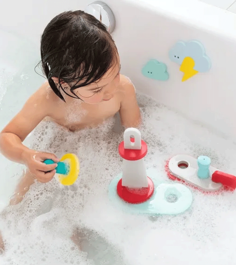 Quut To The Rescue Bath Toy Puzzle Friends - Fun & Educational Bathtime Toys for Toddlers & Kids - Perfect for Sensory Play & Learning During Bath Time