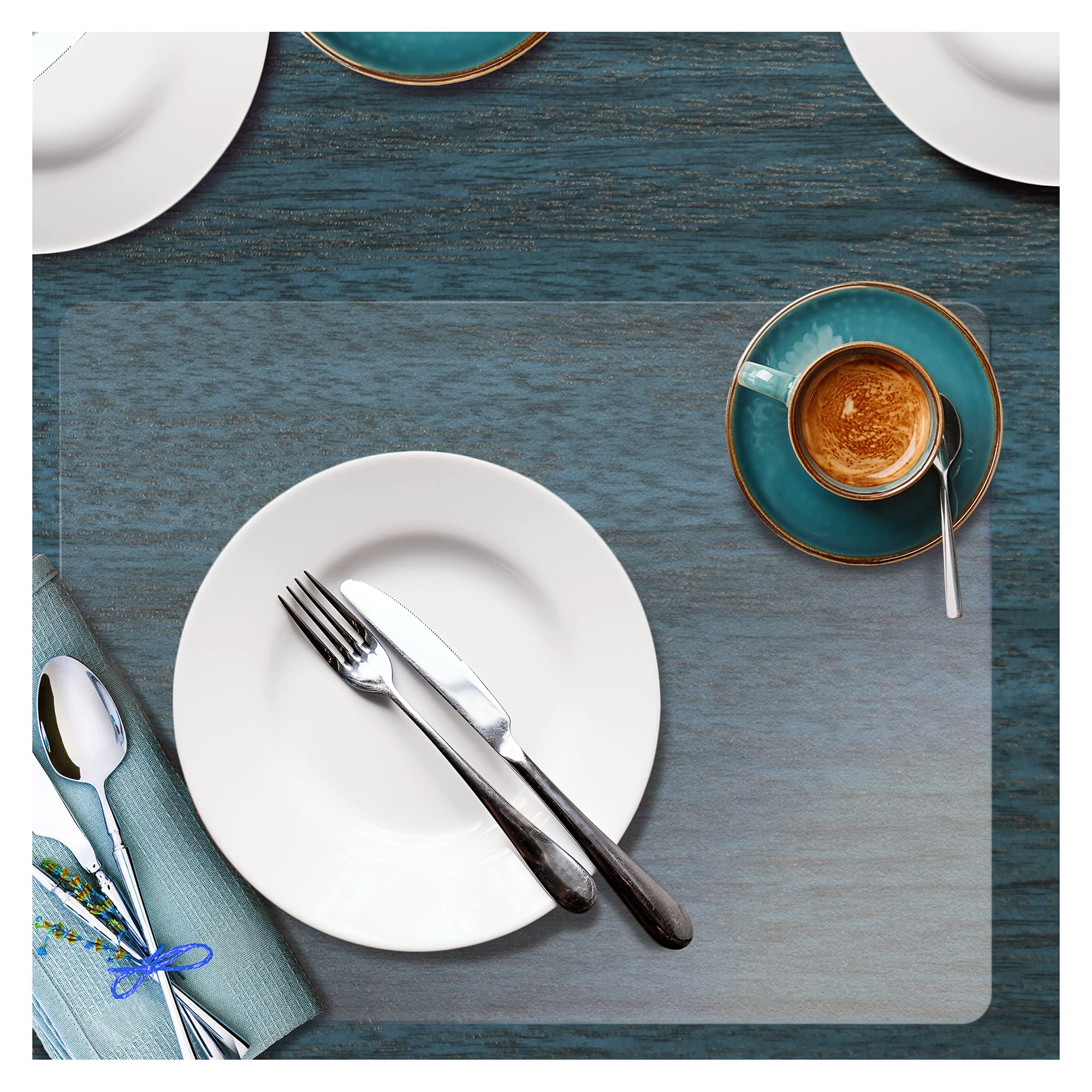 Premium Hometex Placemats Set of 4 - 12x18 Inch Waterproof & Heat Resistant Table Mats for Dining - Perfect for Kitchen, Restaurant, and Outdoor Picnic Use