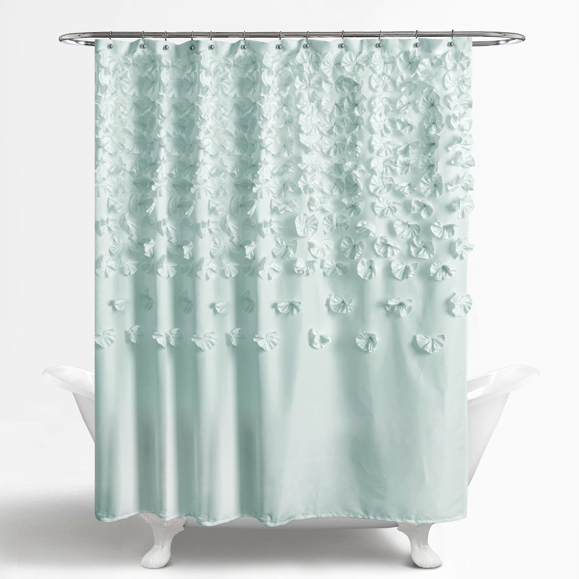 Lucia Waterproof Polyester Shower Curtain - Elegant Bathroom Decor for Modern Homes | Perfect for Bathrooms, Showers & Spa Retreats