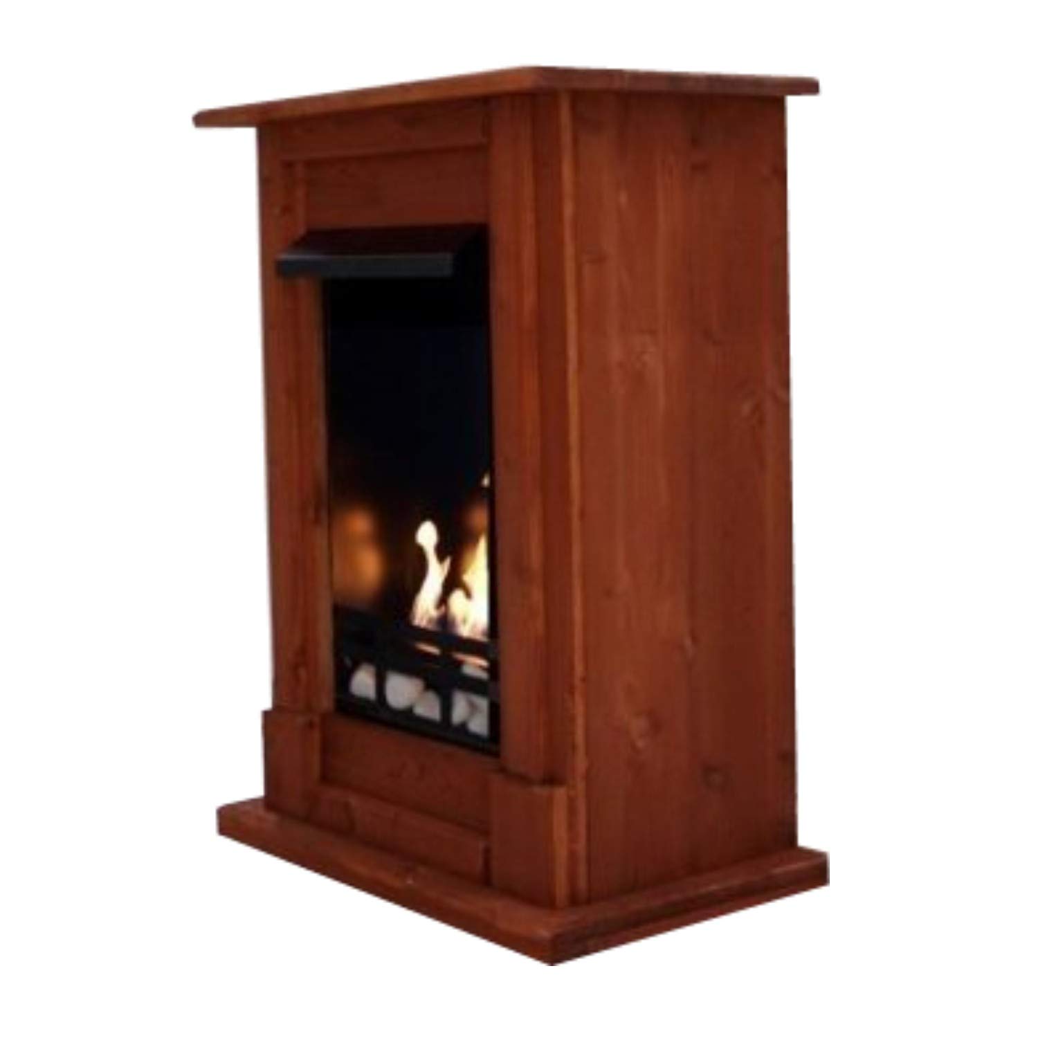 Premium Cherry Wood Ethanol and Gel Chimenea Madrid Model - Perfect for Outdoor Patio, Garden, and Backyard Relaxation