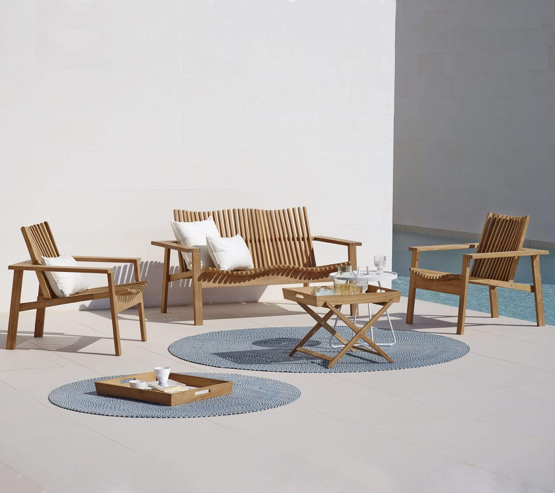 Premium Stackable Teak Outdoor Lounge Chair - Durable & Weather-Resistant Patio Furniture for Poolside, Garden, and Deck Relaxation
