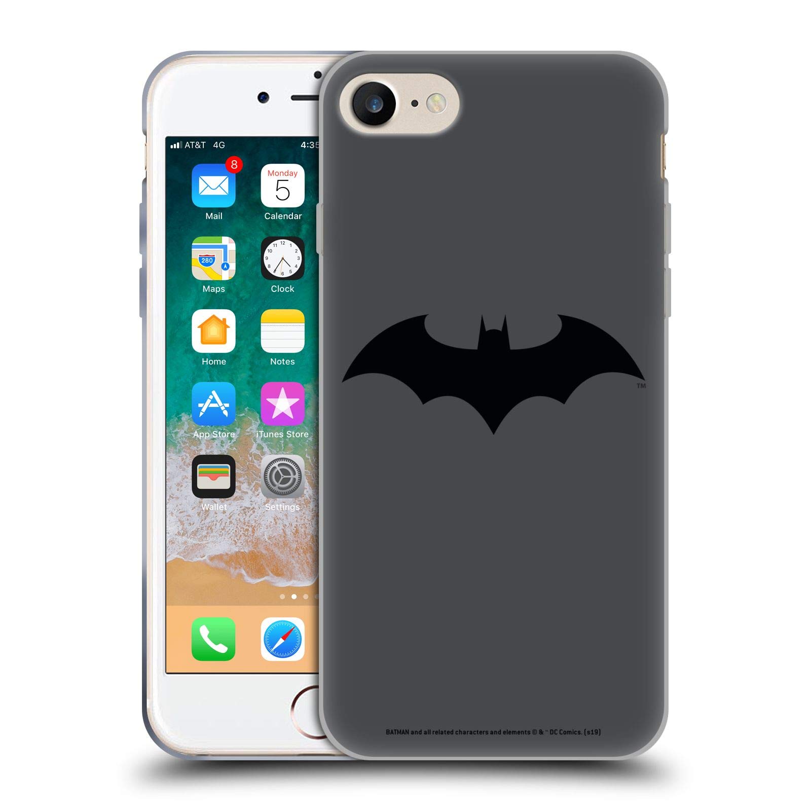 Head Case Designs Batman DC Comics Hush Logos Soft Gel Case for iPhone 7/8/SE 2020 & 2022 - Officially Licensed, Durable Protection for Everyday Use
