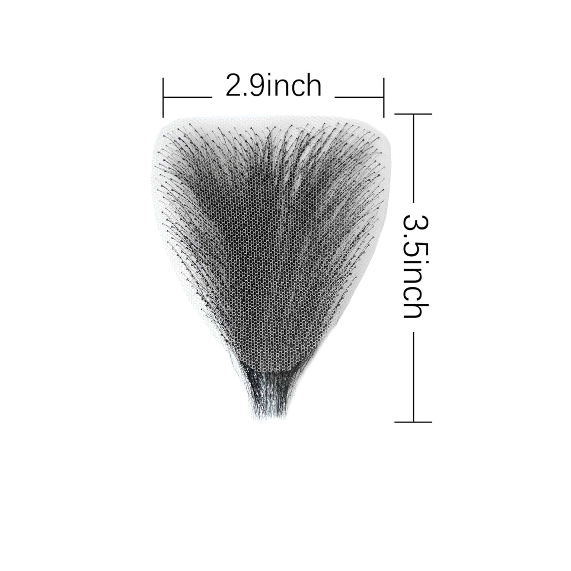 Handmade Fake Private Hair Bikini Hair Extensions - Temperature Resistant Fiber for Adding Volume (Style 2, Natural Black) | Perfect for Swimwear, Costumes & Body Confidence Enhancement