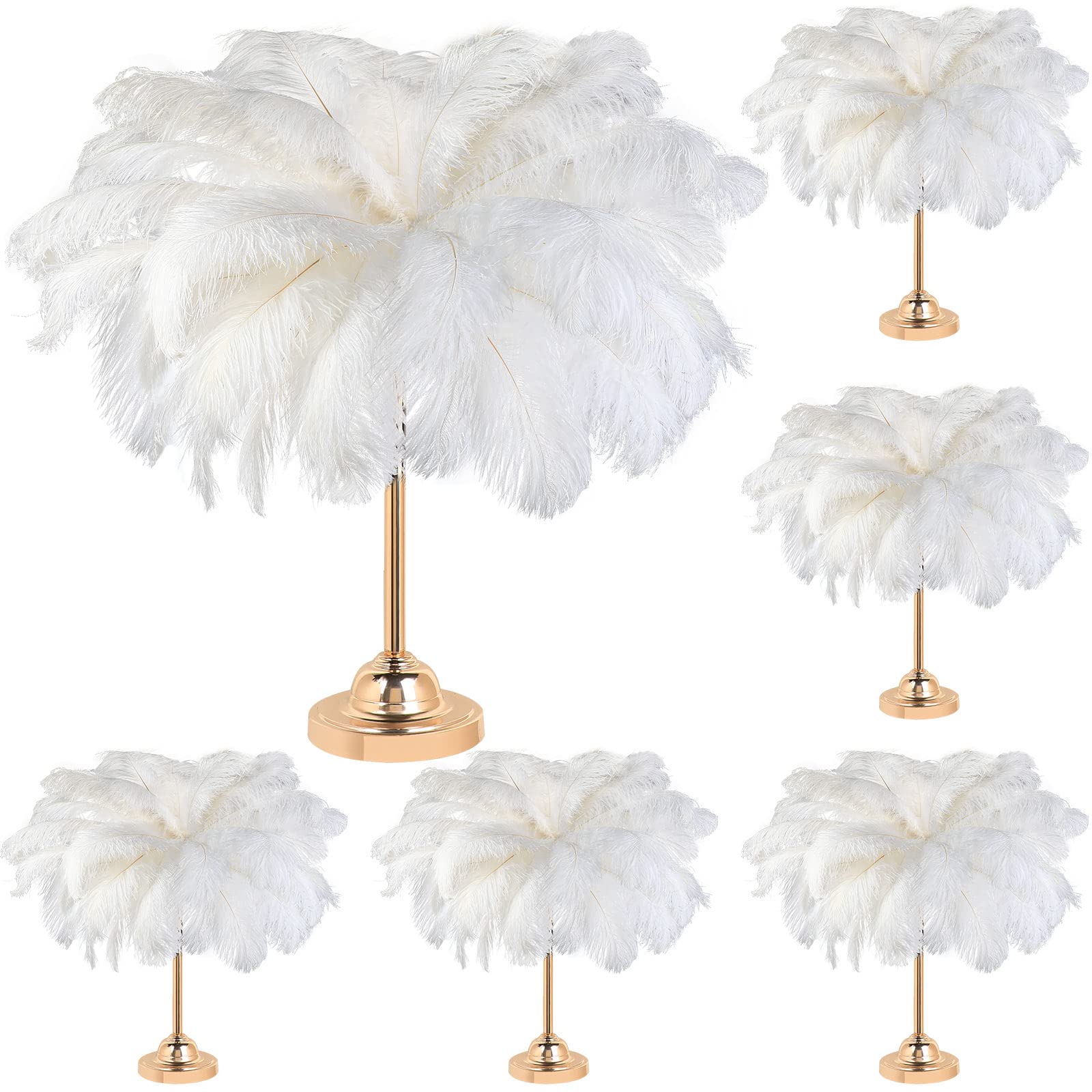 80 Pcs Large Natural Ostrich Feathers 14-16 Inch Bulk for DIY Crafts, Wedding Decor, Party Centerpieces, Vase Fillers | Perfect for Home Decor, Event Styling, and Floral Arrangements