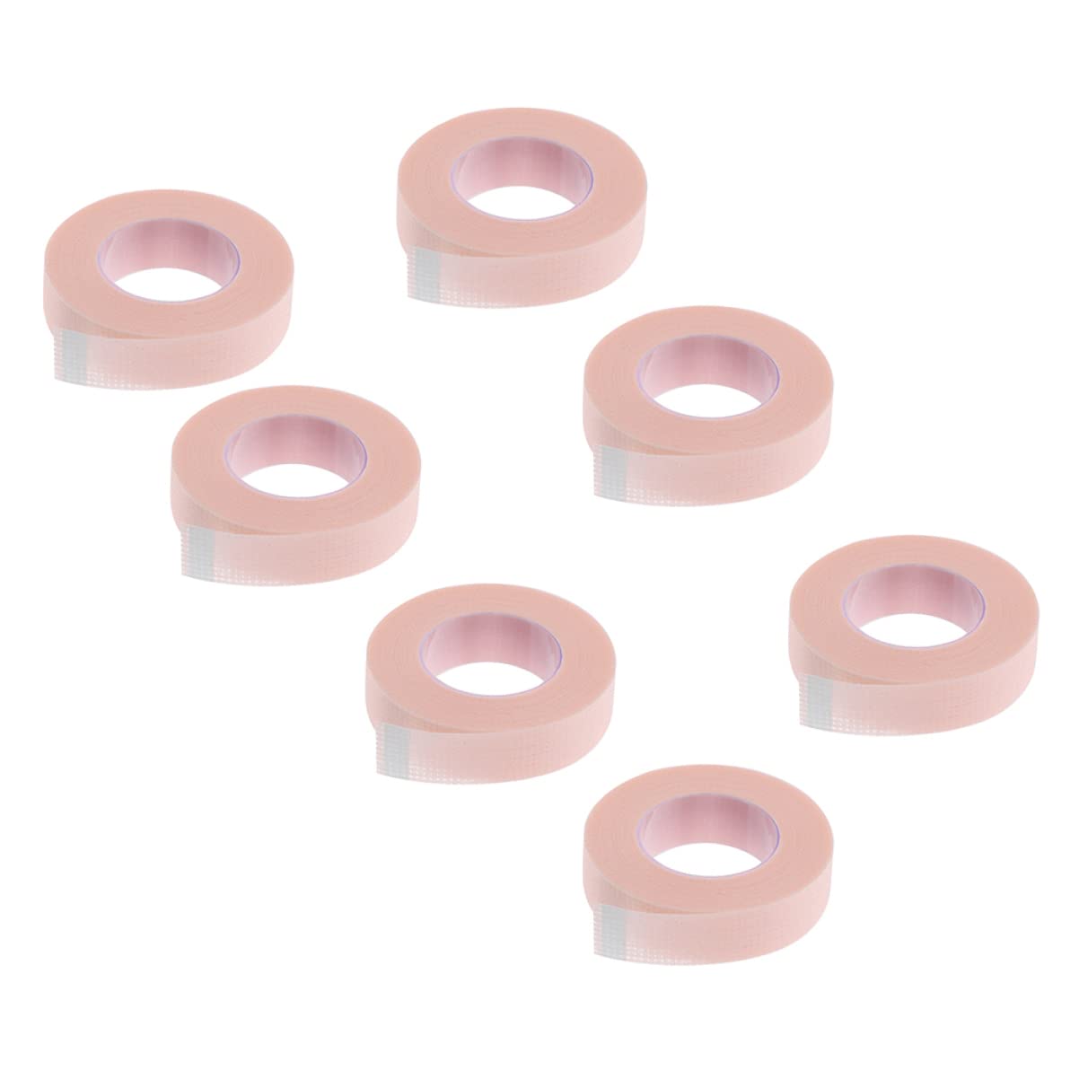 FRCOLOR 7 Rolls Eyelash Extension Tape - Breathable Non-Woven Lash Adhesive Strips with Holes for Professional & DIY Eyelash Grafting | Perfect for Salon, Home Use & Makeup Artists