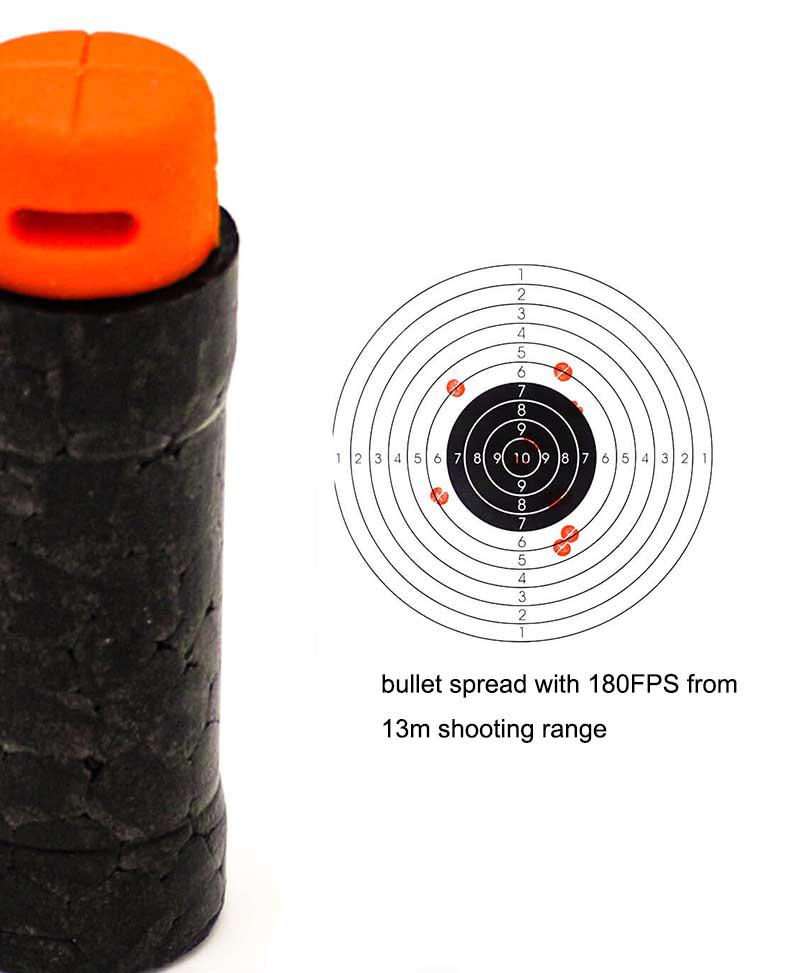 Azure Dragon Half Length Foam Darts - High Performance Nerf Compatible Dart Ammo for Foam Blasters | Perfect for Nerf Battles, Target Practice & Outdoor Games