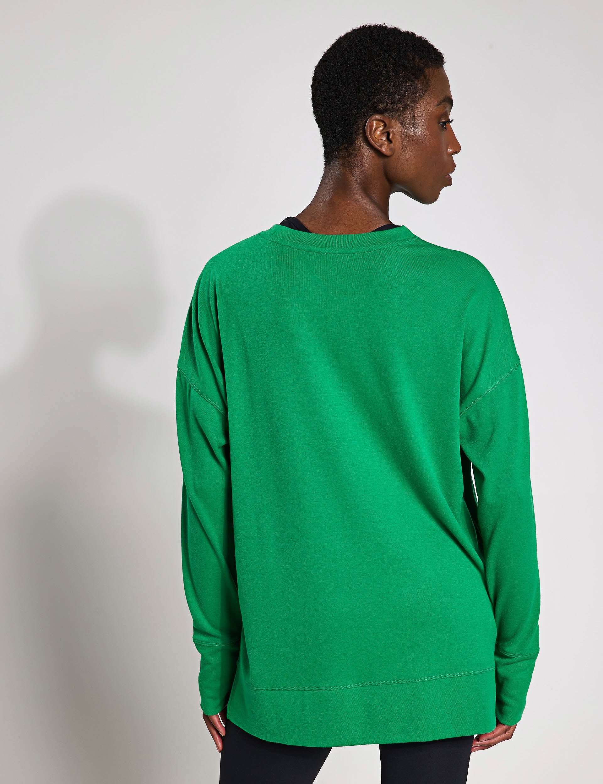 Shelby Sweatshirt for Women - Kelly Green Cotton Pullover Hoodie | Casual Wear, Gym, Lounge, Street Style
