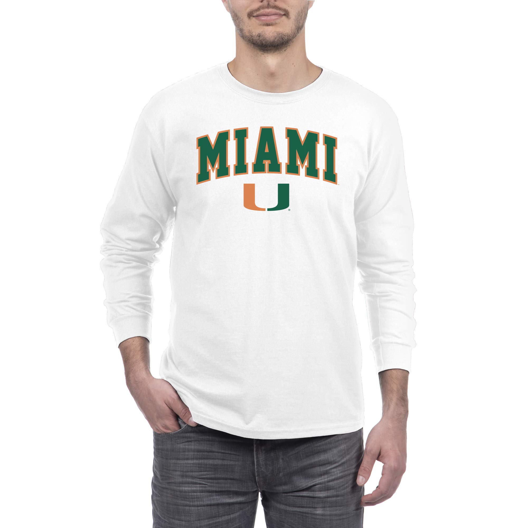Elite Fan Shop Men's Arch Long Sleeve T-Shirt - Comfortable Cotton Crewneck Shirt for Casual Wear, Workout & Everyday Outfits