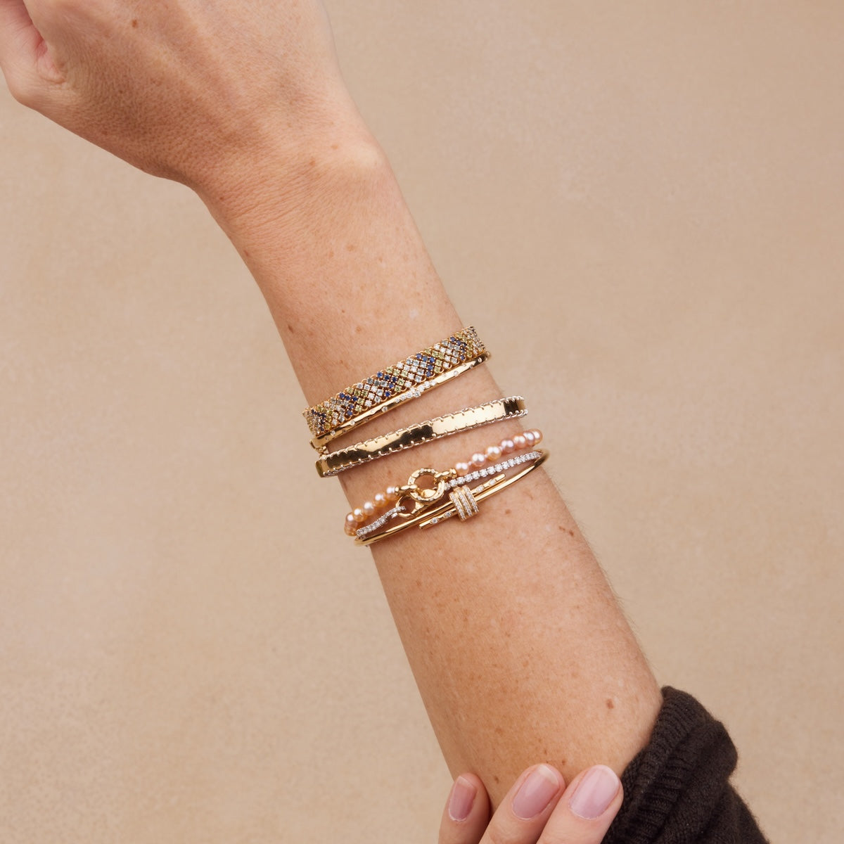 Handmade Stitched Bracelet for Women - Adjustable Beaded Friendship Bracelet - Perfect for Gifts, Boho Style & Everyday Wear