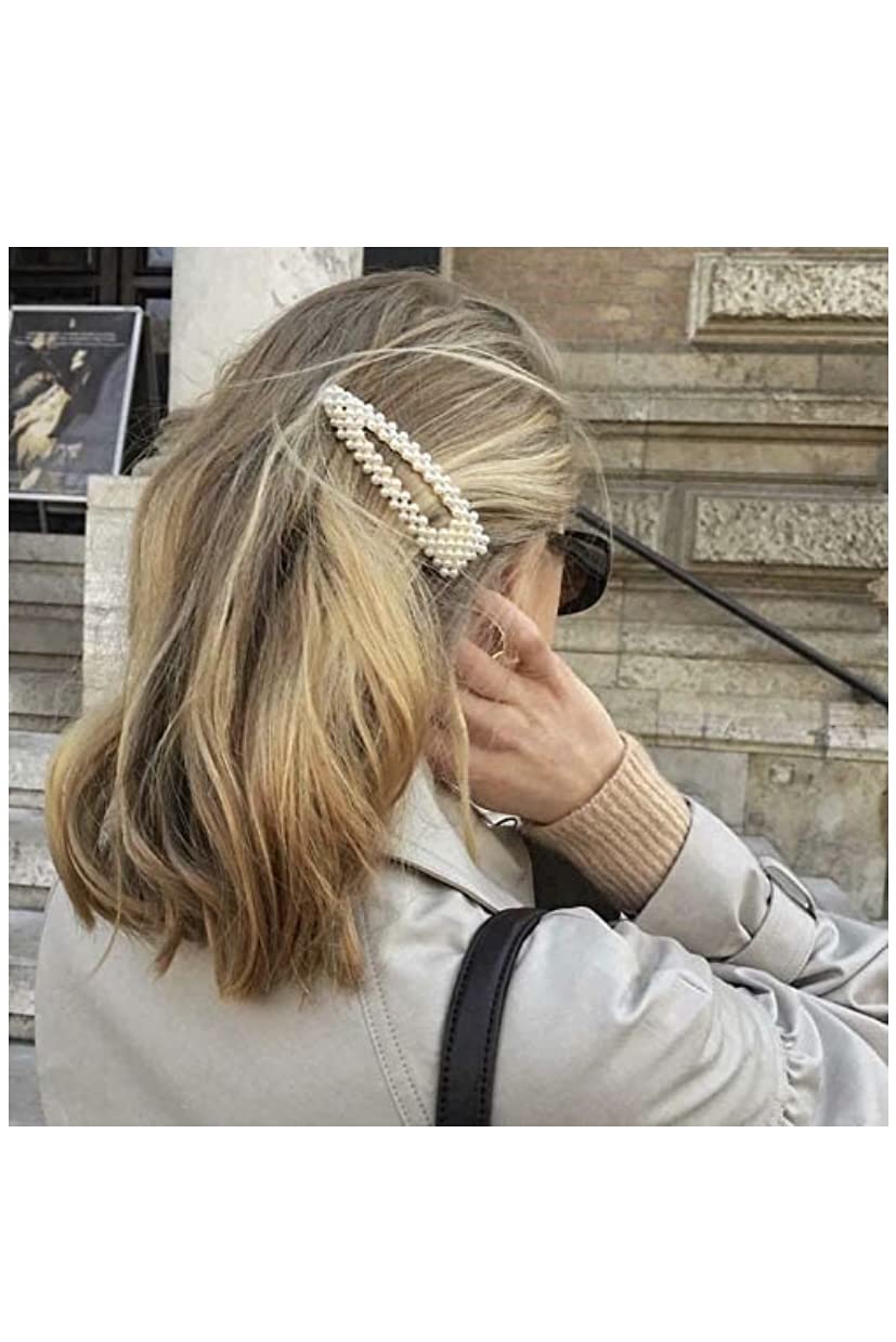 Elegant Gold Pearl Hair Clips for Women & Girls – 2-Piece Bridal Hair Accessories Set | Perfect for Weddings, Parties & Everyday Style