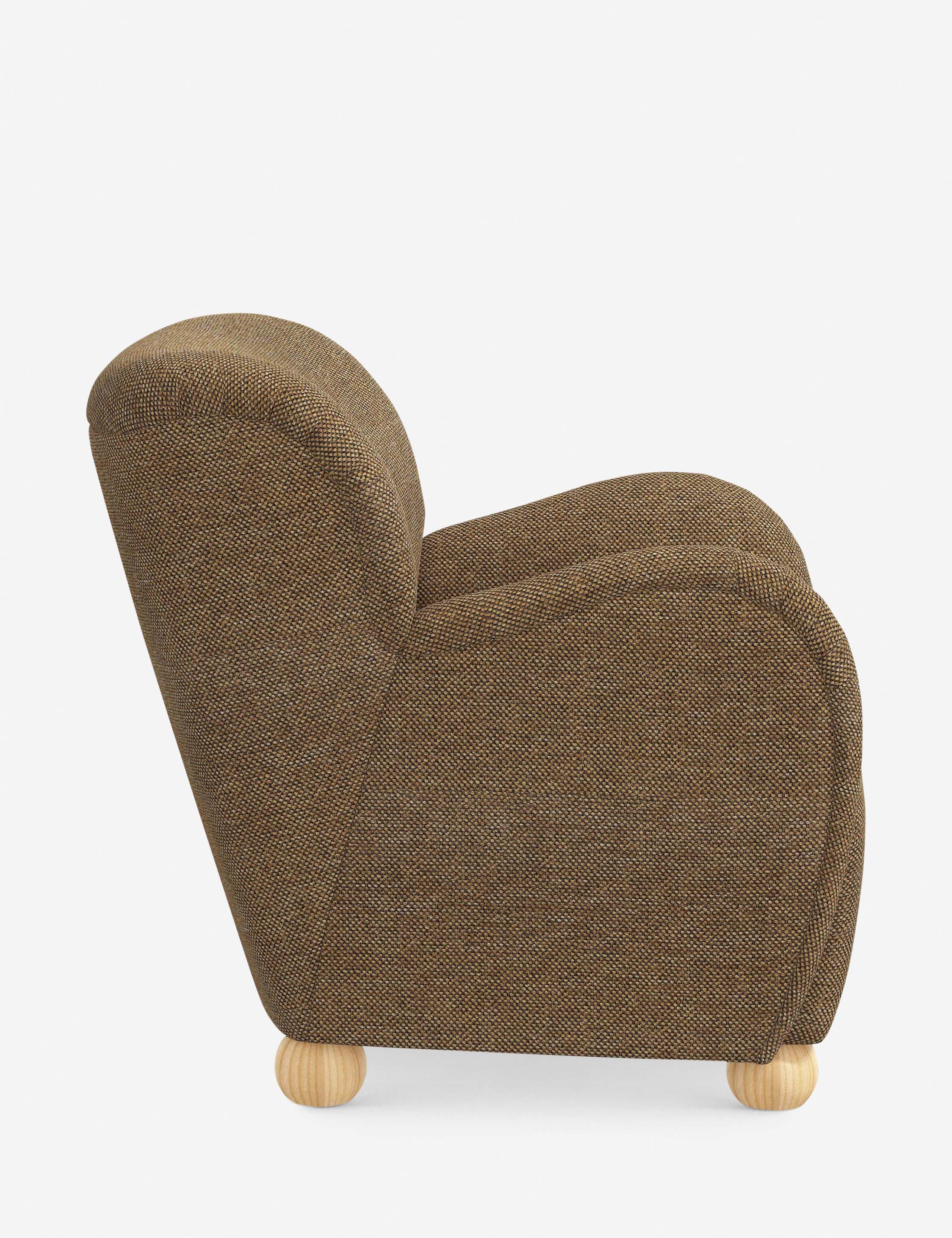 Baird Accent Chair - Modern Upholstered Lounge Chair for Living Room, Bedroom & Office - Comfortable Reading Chair with Sturdy Wooden Legs - Perfect for Relaxing, Entertaining & Home Decor