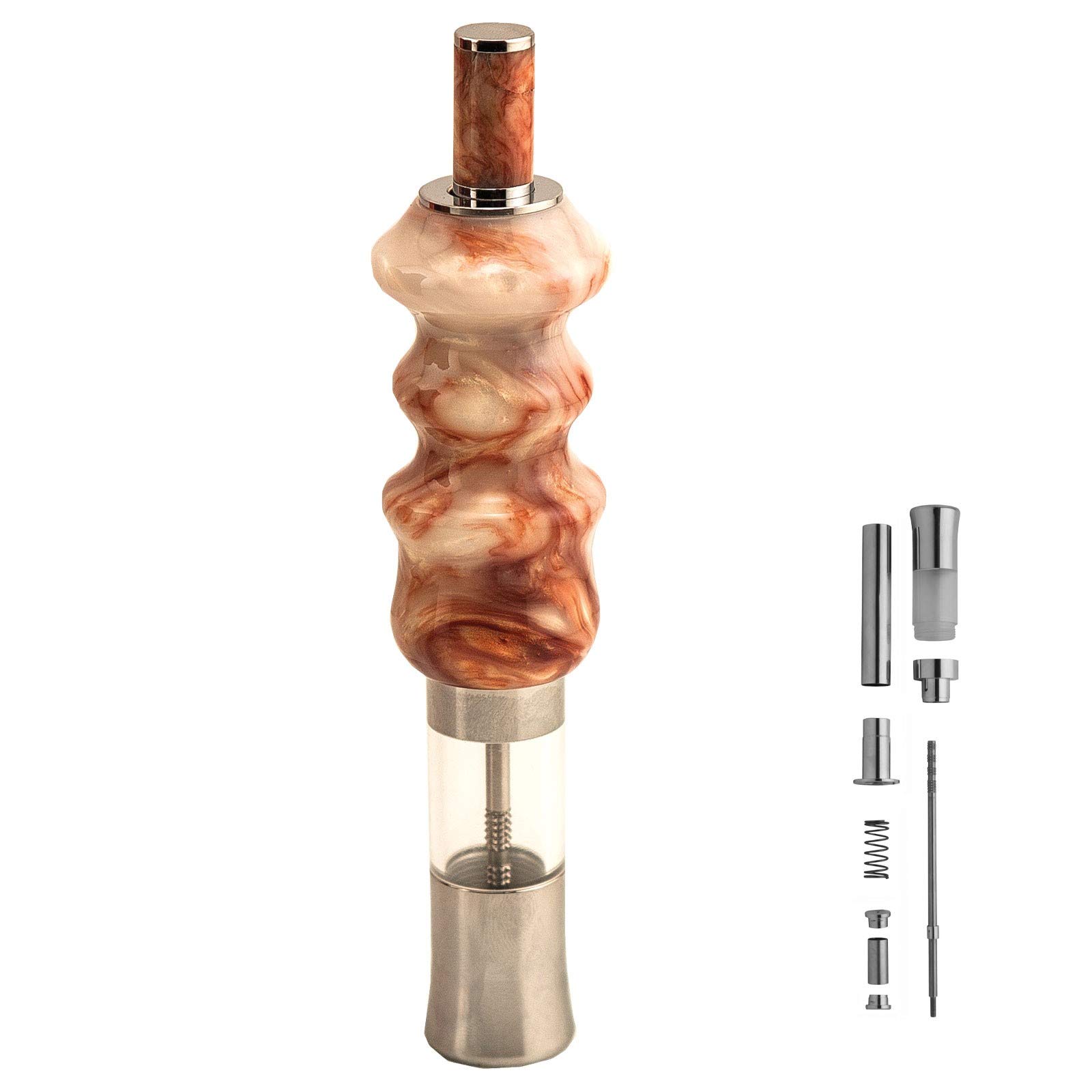 Penn State Industries PKGRIND8 One-Handed Press Top Peppermill Kit - Woodturning Project for DIY Salt & Pepper Grinders - Perfect for Home Kitchen, Dining Table & Gift Ideas