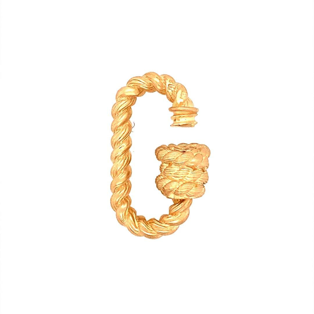 14K Yellow Gold Twisted Lock Necklace by Marla Aaron - Elegant Jewelry for Women, Perfect for Gifts, Anniversaries and Special Occasions