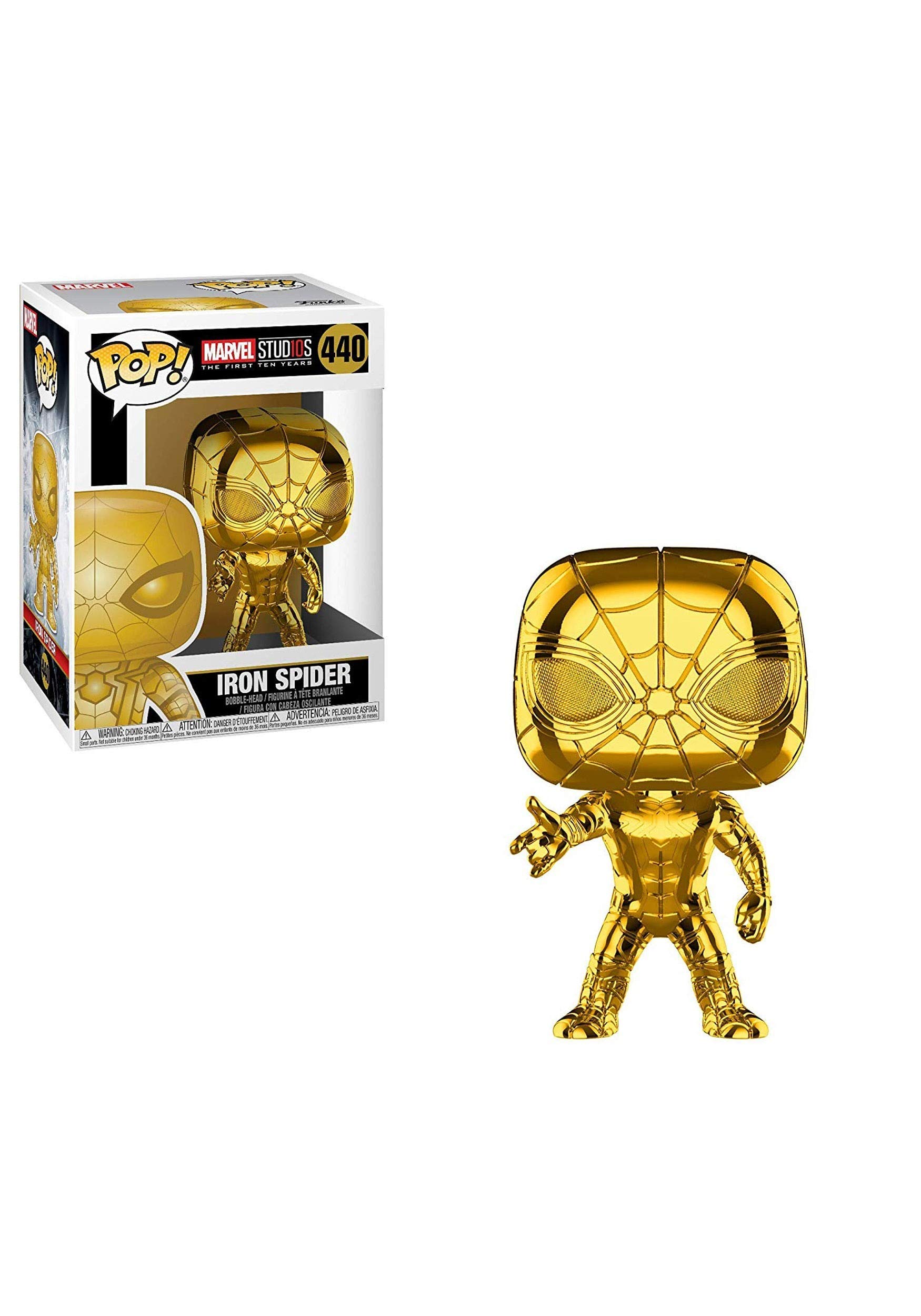 Funko Pop! Marvel Studios 10 - Iron Spider Chrome Collectible Figure | Avengers Endgame Movie Merchandise | Perfect for Marvel Fans, Gift for Collectors & Home Decor Display