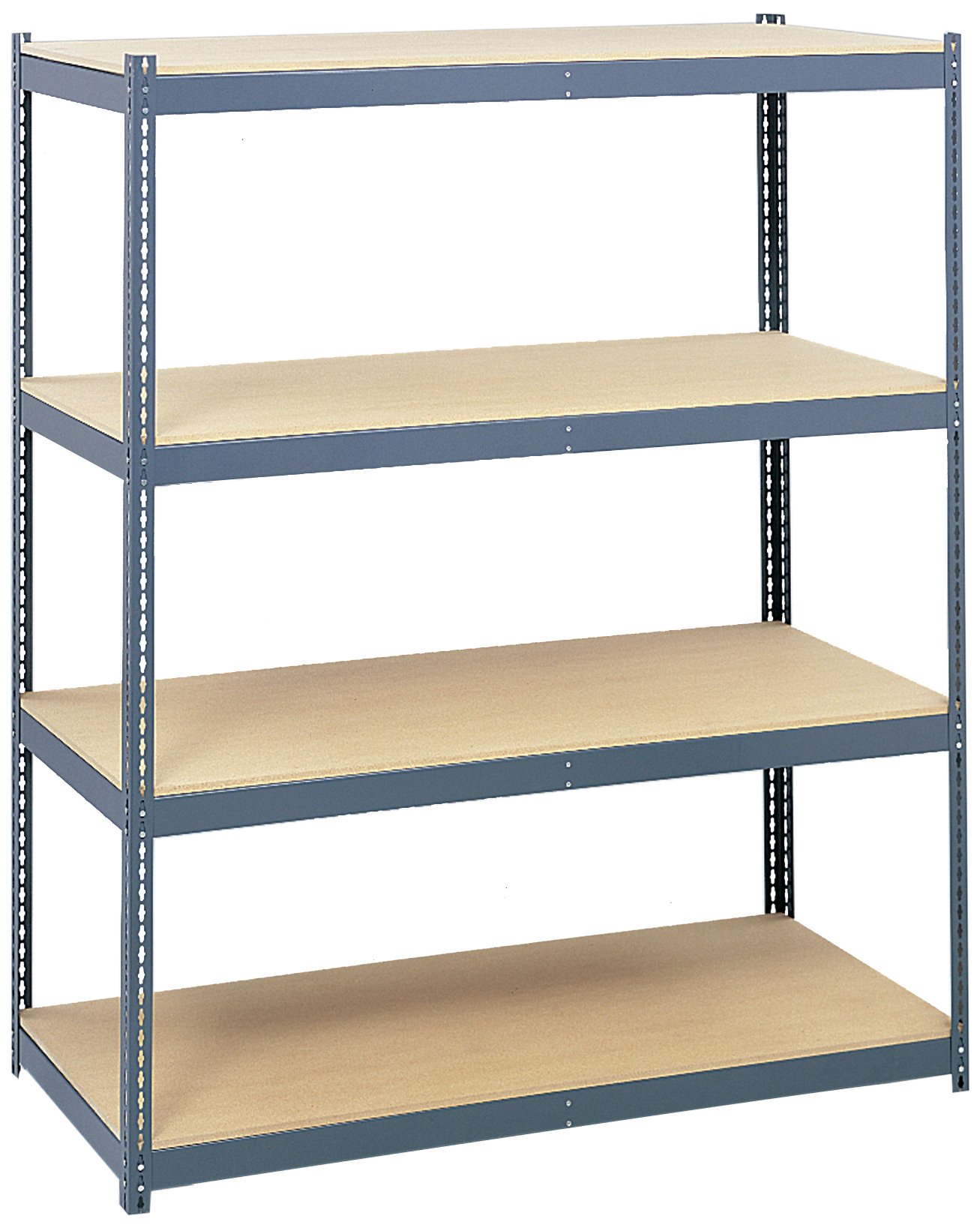 Safco 5261 Archival Shelving Shelves - 4 Pack Tan Storage Shelves for Documents & Files | Compatible with Safco 5260 Frame | Office, Library, Home Organization & File Storage Solution