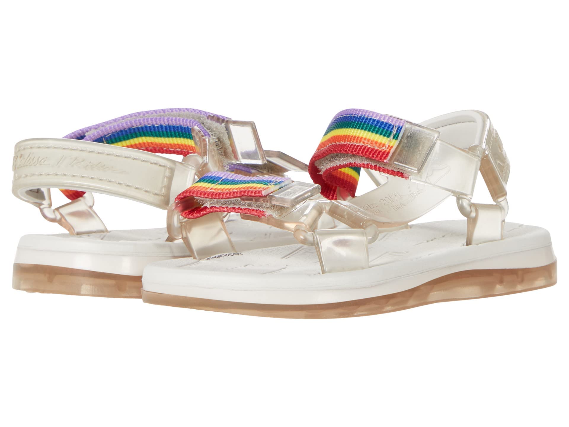 Mini Melissa Girls' Papete + Rider BB White Sneakers for Toddler/Little Kid - Size 11 M | Comfortable & Stylish School Shoes for Everyday Wear