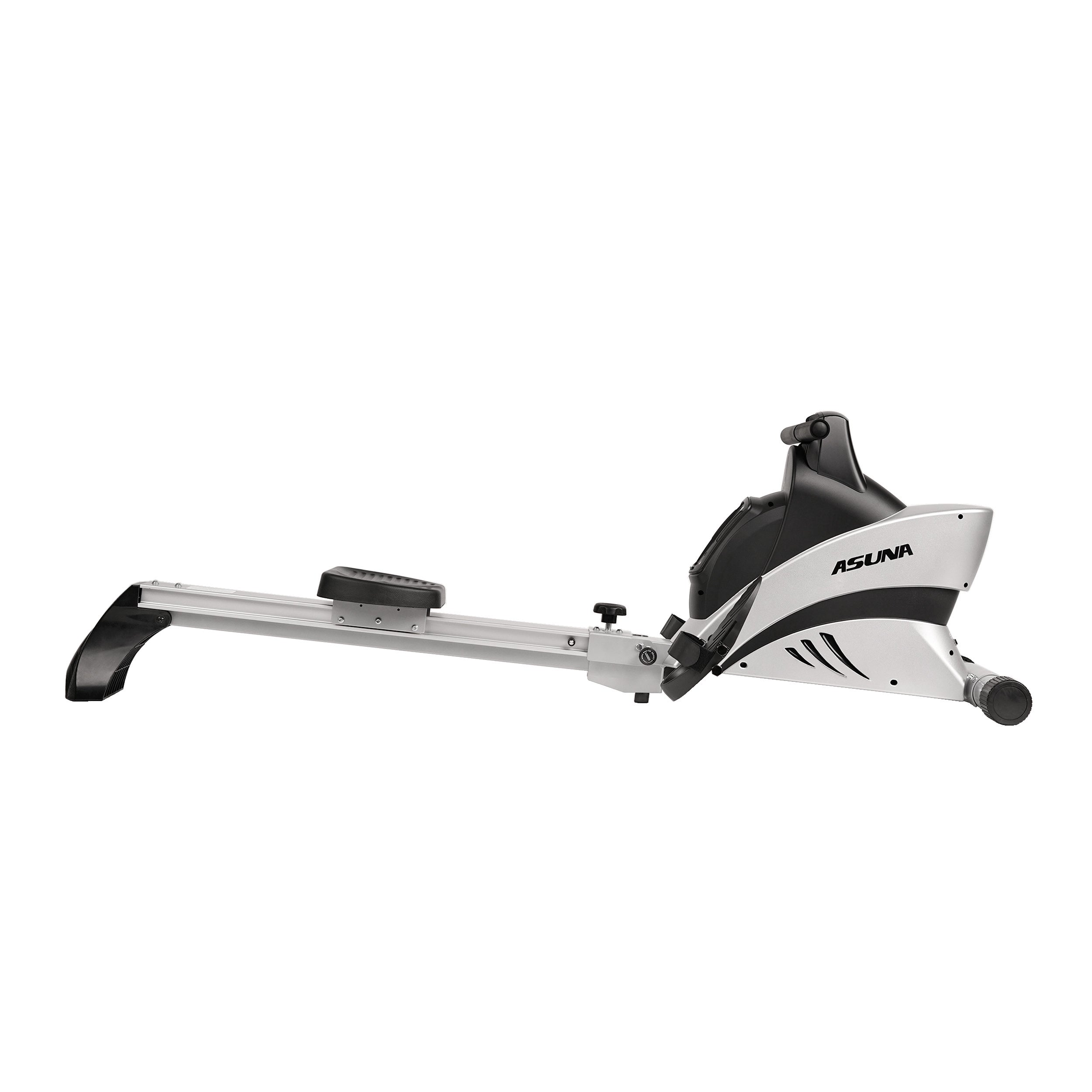 Commercial Folding Rowing Machine with Heart Rate Monitor - Heavy Duty Home Gym Equipment for Cardio & Full Body Workout - Perfect for Small Spaces & Home Fitness