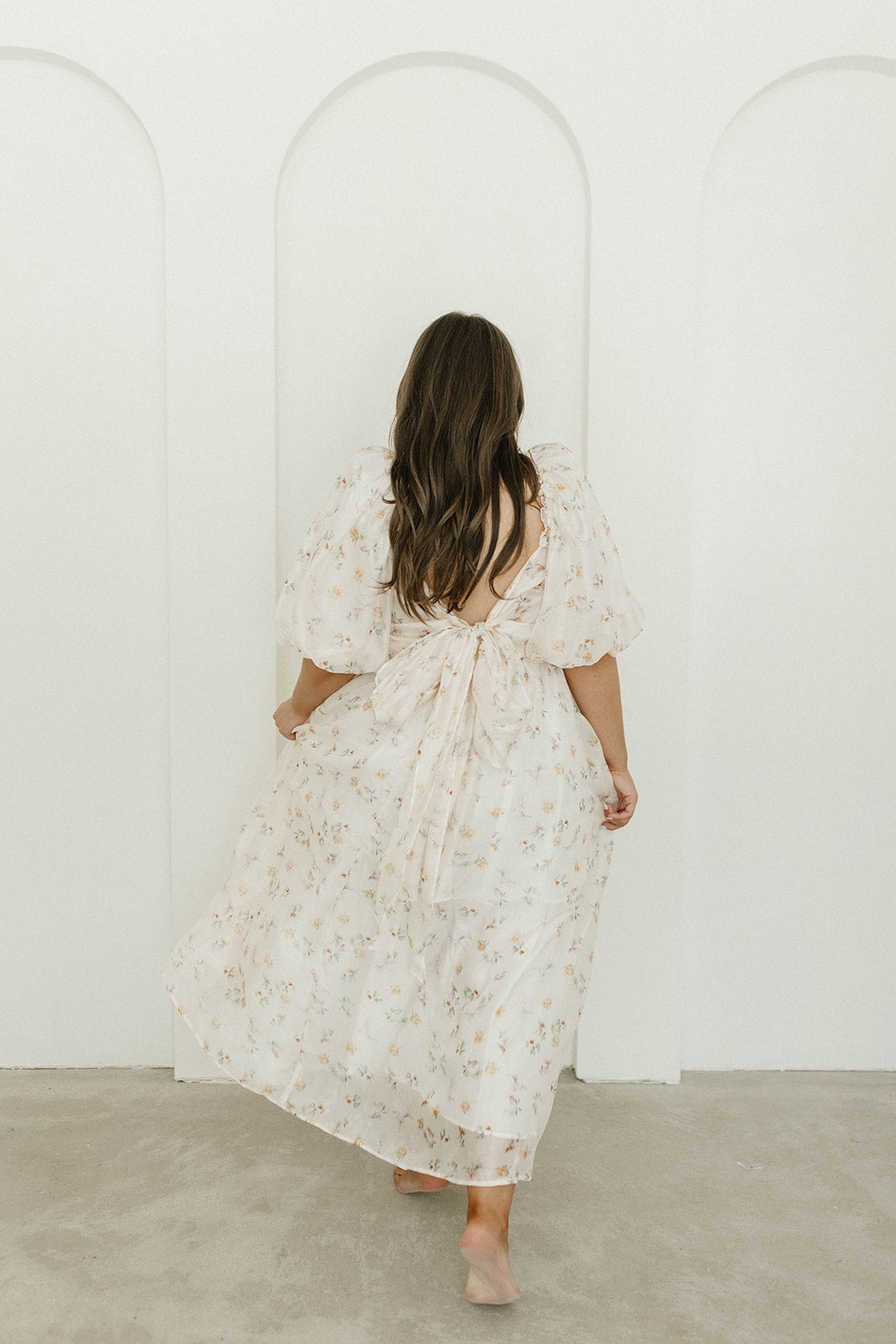 Melody Maxi Dress with Pleats & Bow Detail - Yellow Rose Floral Print | Bump Friendly Maternity Dress | Inclusive Sizing S-3XL | Perfect for Weddings, Baby Showers & Summer Vacations