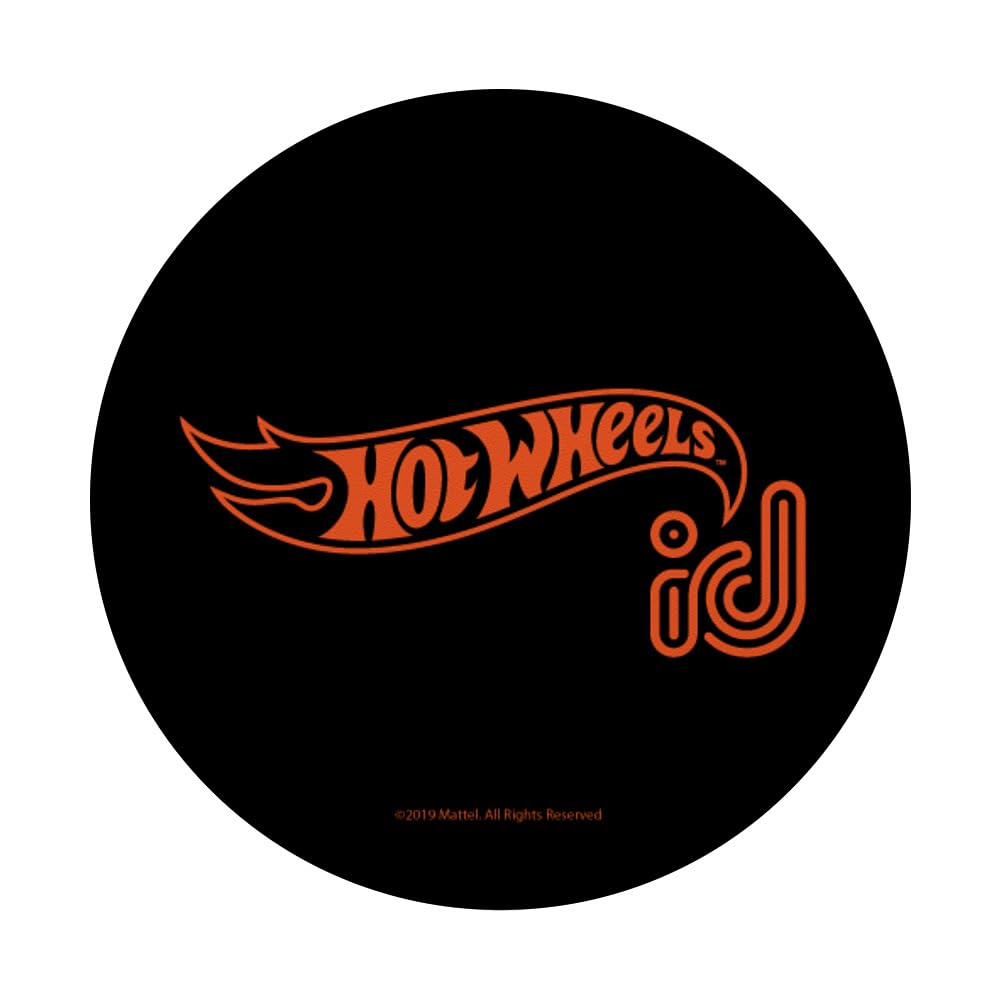 Hot Wheels ID Orange Logo PopSockets Standard PopGrip - Swappable Phone Grip & Stand for Smartphones - Perfect for Gaming, Selfies, and Everyday Use