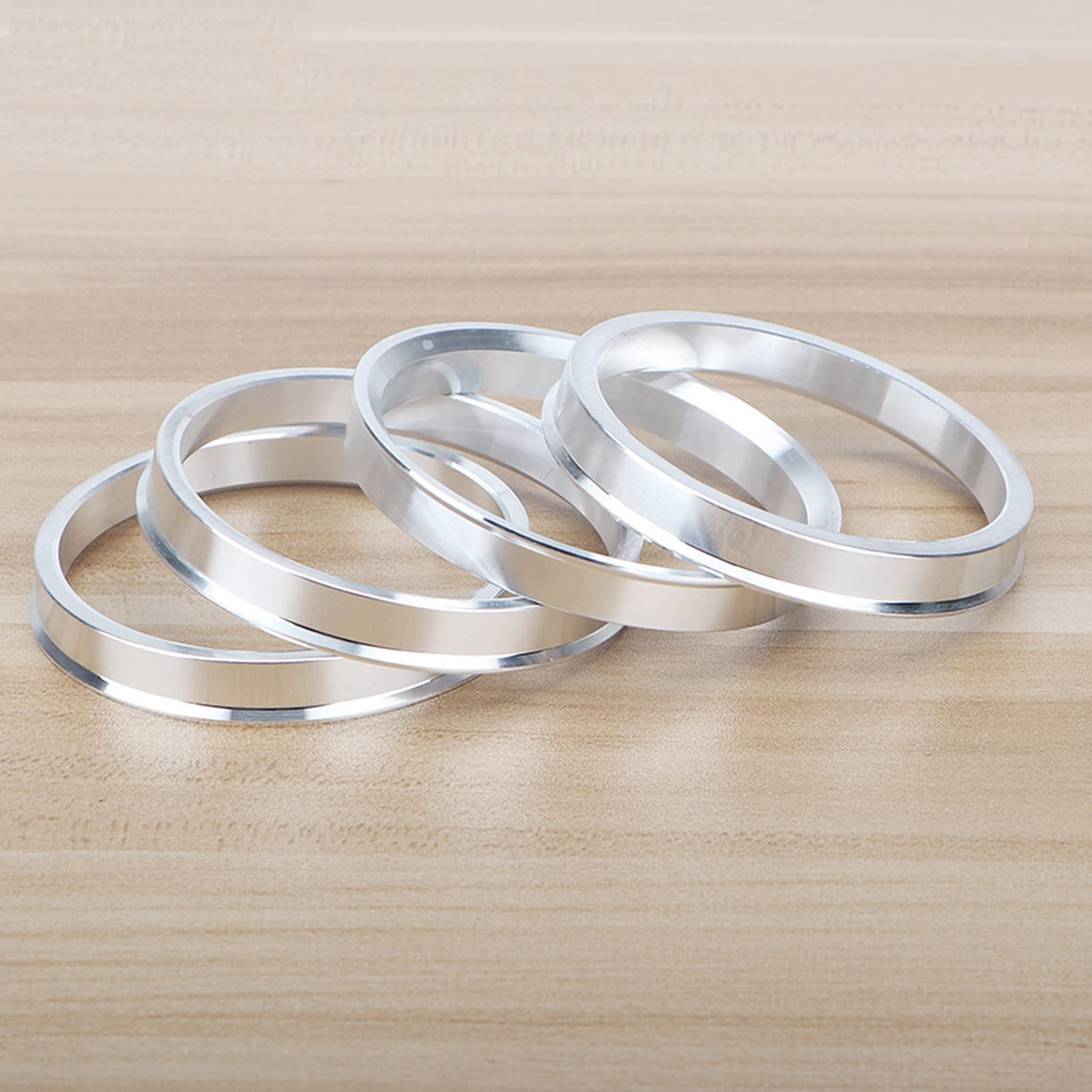 4-Piece Aluminum Hub Centric Rings Set (74.1mm to 67.1mm/72.56mm/66.5mm/71.6mm) - Perfect for Wheel Vibration Reduction & Smooth Ride on Cars, SUVs & Trucks