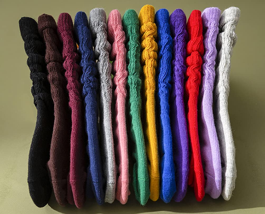 ASUITOFK 6 Pairs Toddler Knee High Cotton Socks - Soft & Stretchy Slouch Socks for Girls & Boys (1-5 Years) - Perfect for School, Play & Everyday Wear