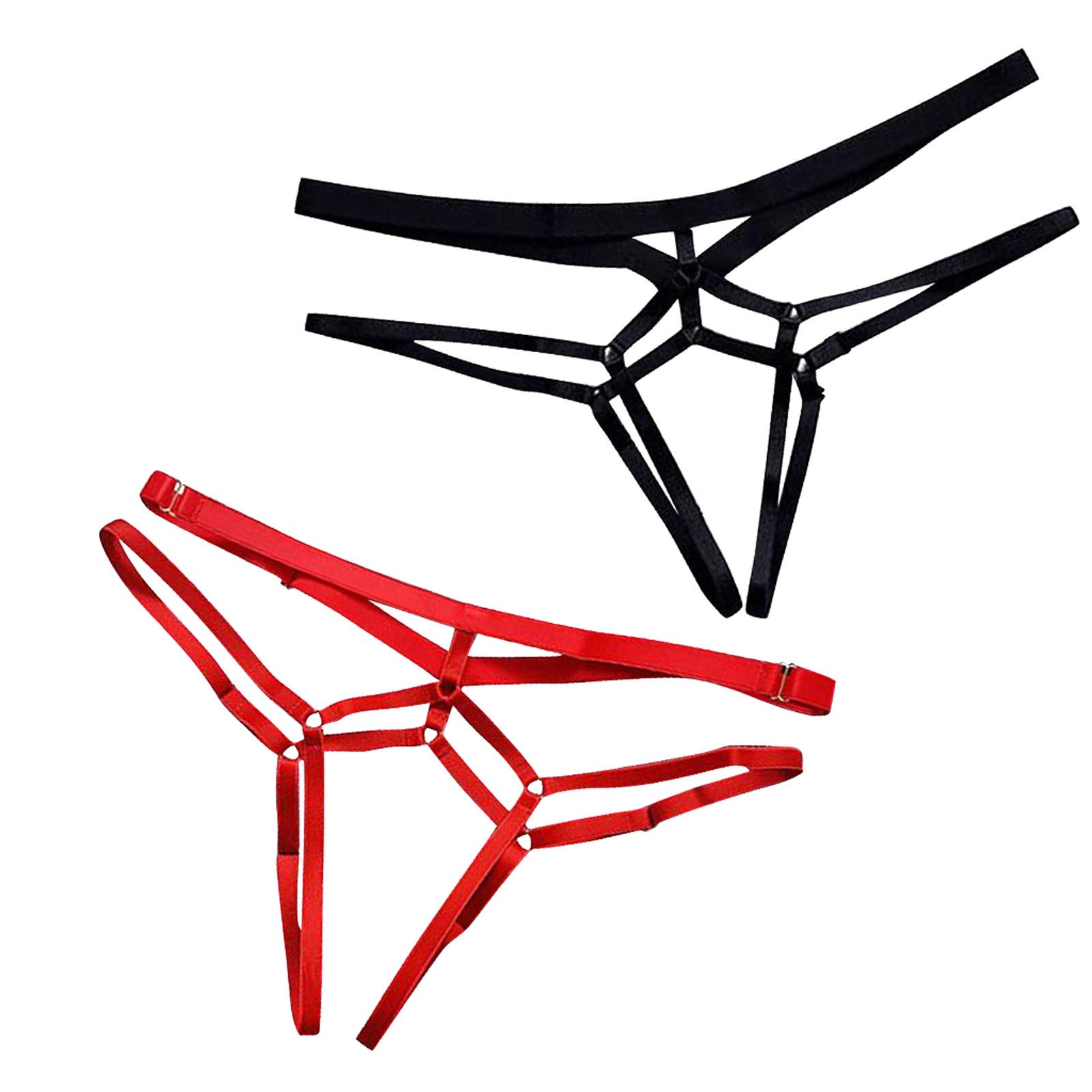 Sexy Women's Exotic High Rise Bandage Panties - Cross Back G-String Thongs for Intimate Wear - Perfect for Date Night, Lingerie Collection & Special Occasions
