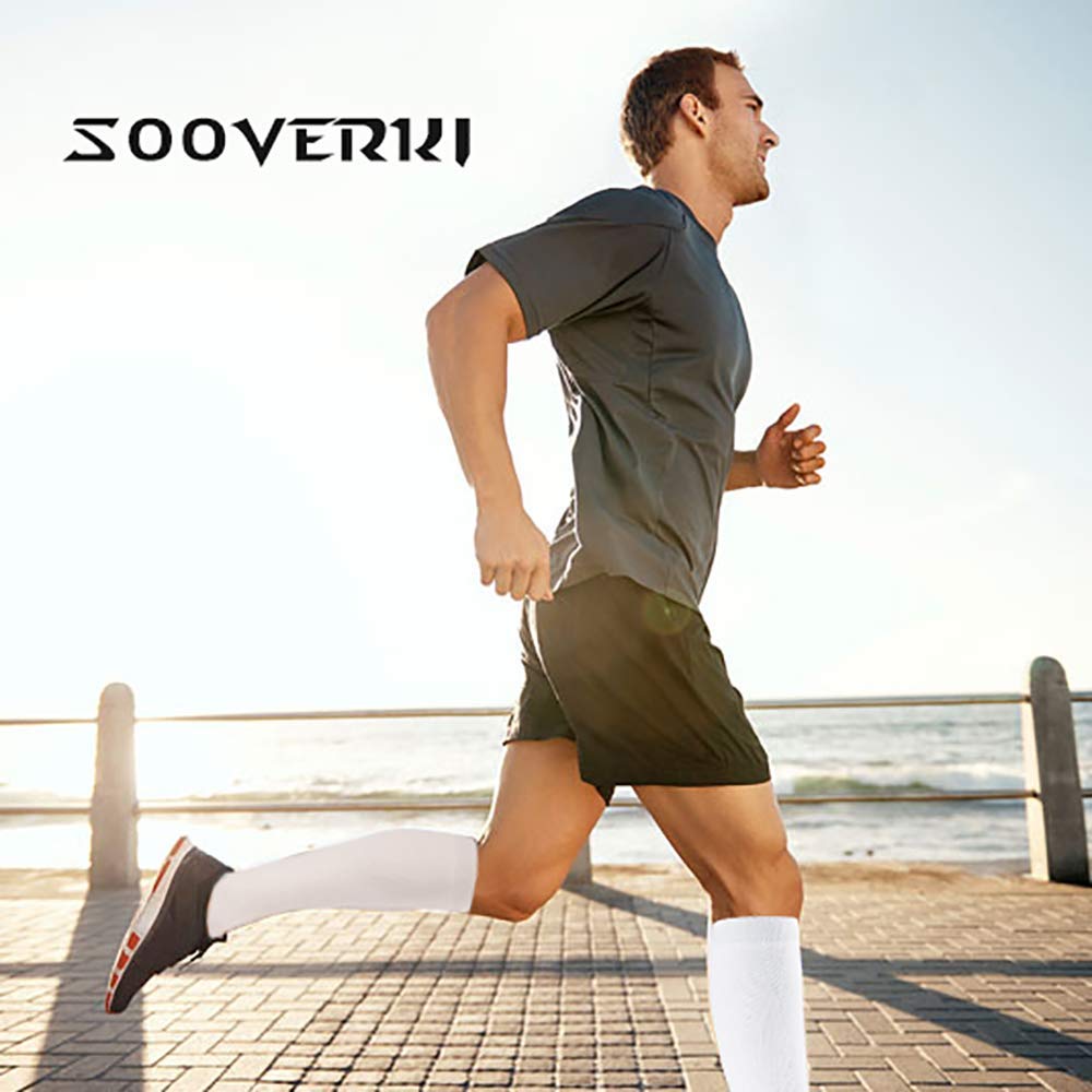 8 Pairs Graduated Copper Compression Socks 15-20mmHg for Men & Women - Best for Running, Athletic, Cycling & Travel - Improve Blood Circulation & Reduce Leg Fatigue