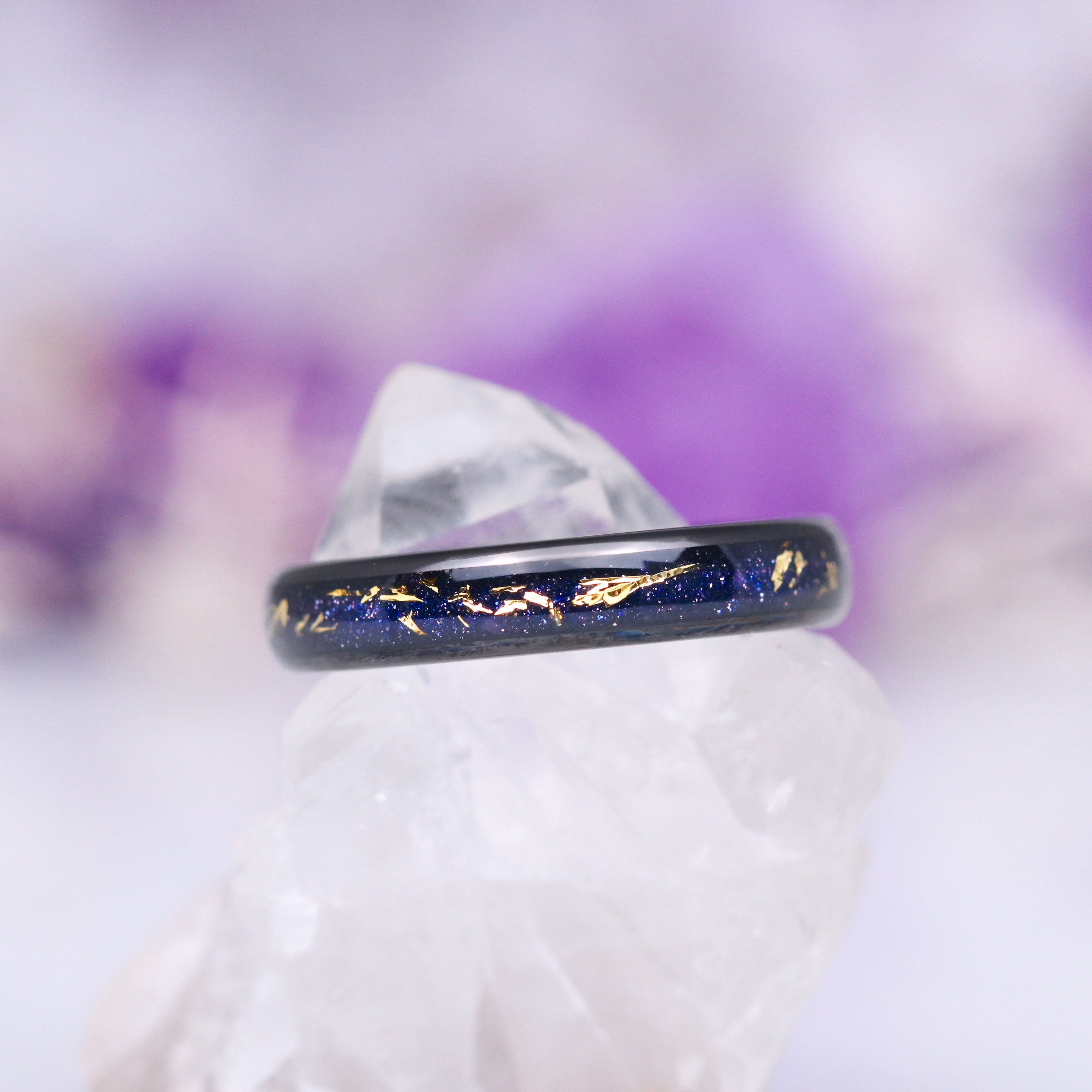 Stardust Couples Ring - Matching Wedding Bands for Him & Her - Romantic Celestial Inspired Jewelry for Anniversaries, Engagements & Special Occasions