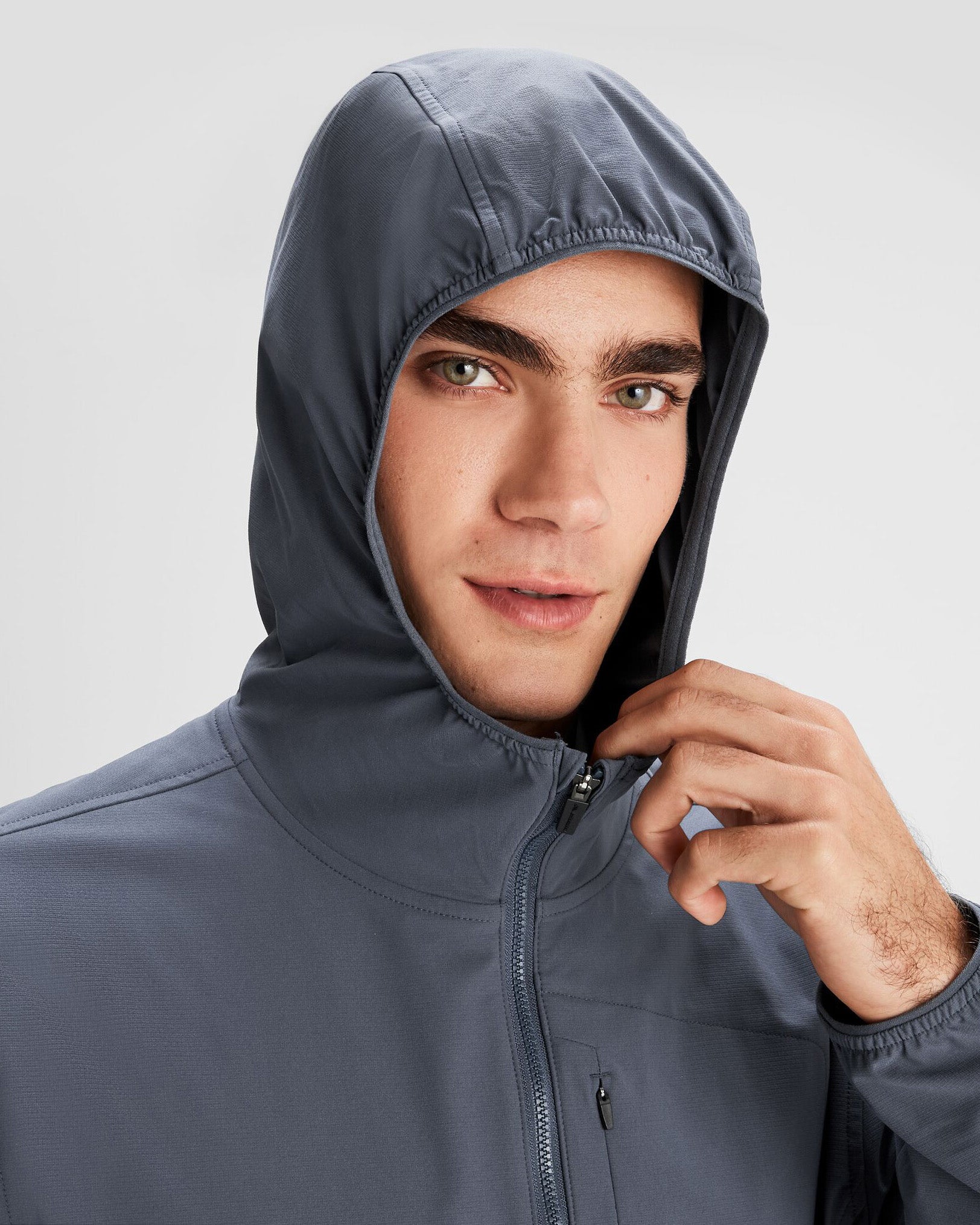 Men's Sun Breaker Jacket - Lightweight UV Protection Windbreaker with UPF 50+ (Mid Navy) - Perfect for Hiking, Running & Outdoor Activities