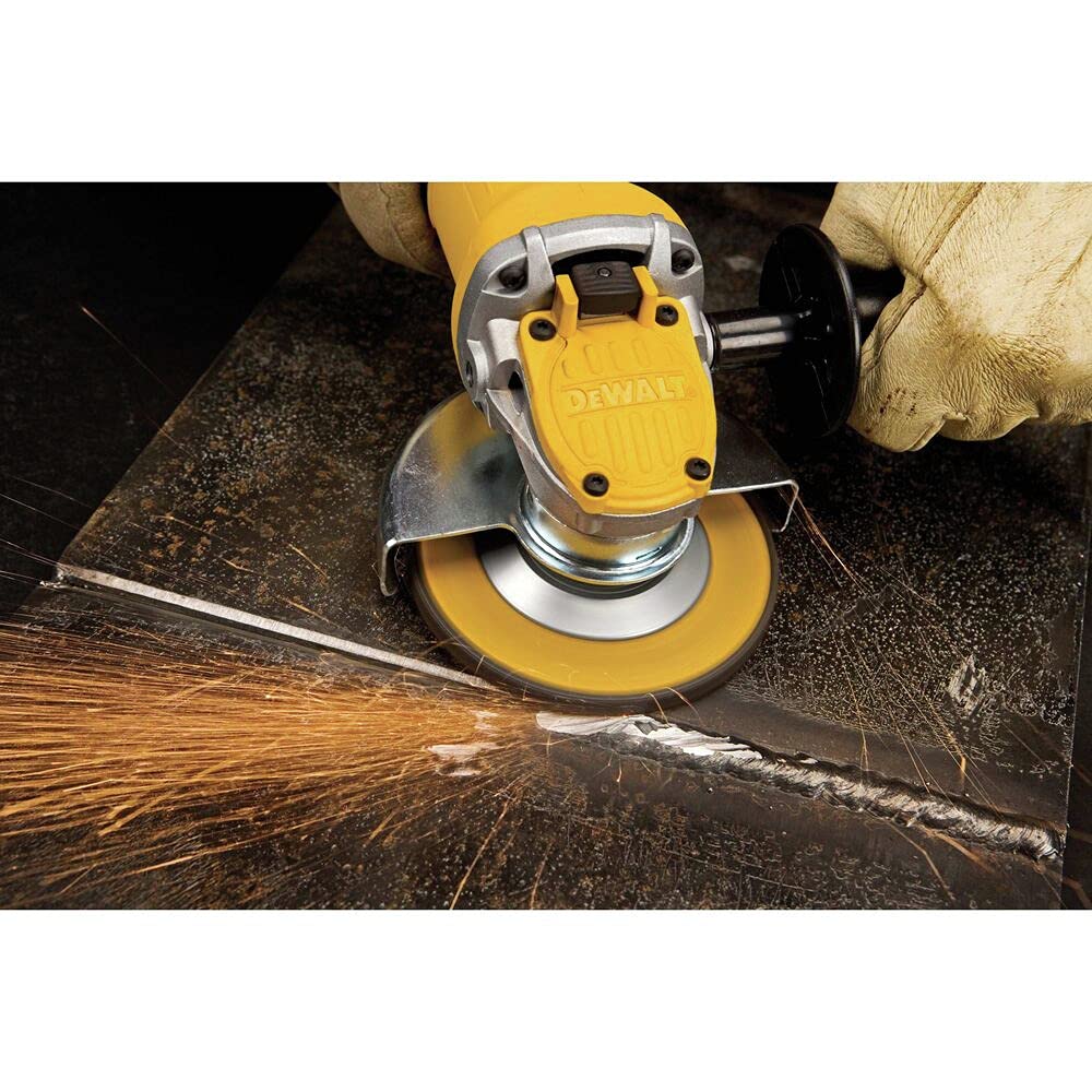 DEWALT 4-1/2-Inch Angle Grinder with Paddle Switch - DWE4120 Heavy Duty Power Tool for Metal Cutting, Grinding & Polishing - Perfect for Construction, Welding & DIY Projects