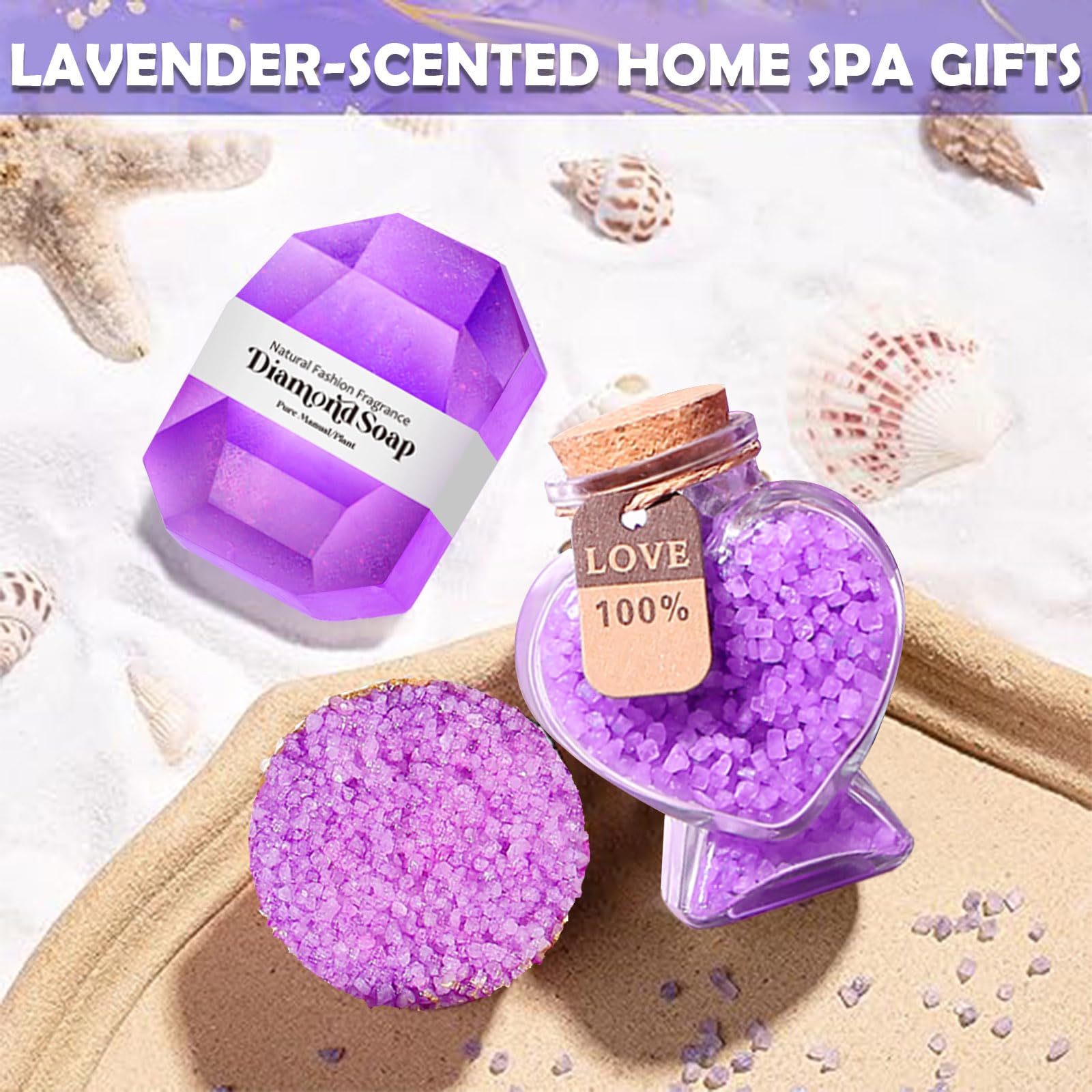 Luxury Spa Gift Baskets for Women - Relaxing Bath & Body Care Set with Essential Oils, Bath Bombs & Scented Candles - Perfect Birthday, Christmas, Get Well Soon or Thank You Gift for Best Friends, Coworkers & Loved Ones - Ideal for Self Care, Stress Relief & Home Spa Nights