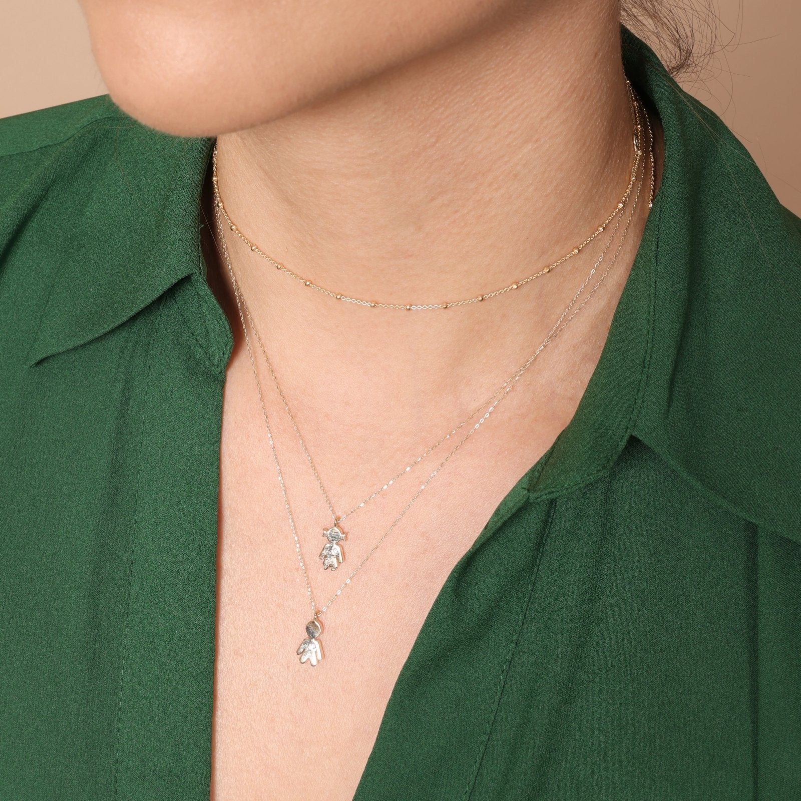 14K Yellow Gold Diamond Mama Charm Necklace for Women - Elegant Gift for Mother's Day, Birthday & Anniversary Jewelry