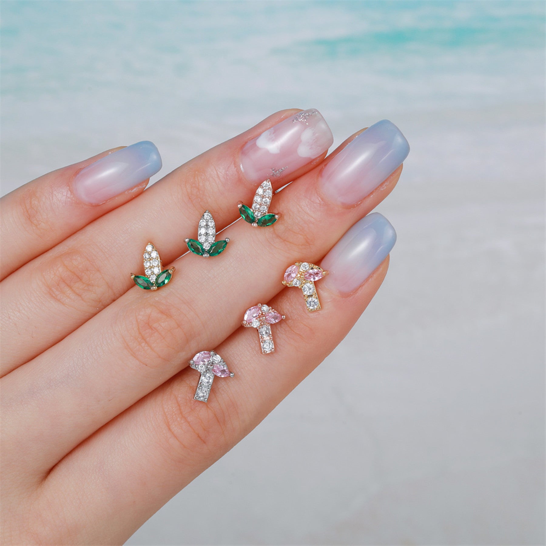 20G Cute Fruits Conch Stud Helix Stud Earrings for Women | EGD0488 | Perfect for Everyday Wear, Parties, and Gifts