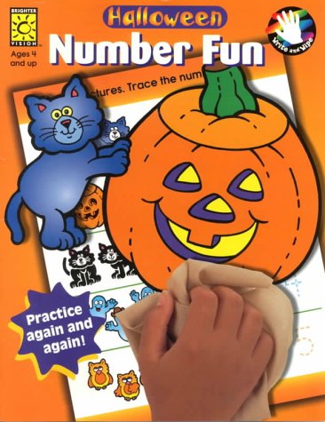 Halloween Number Fun Wipe Away Book - Reusable Learning Activity for Kids - Perfect for Preschool Math Practice & Holiday Fun