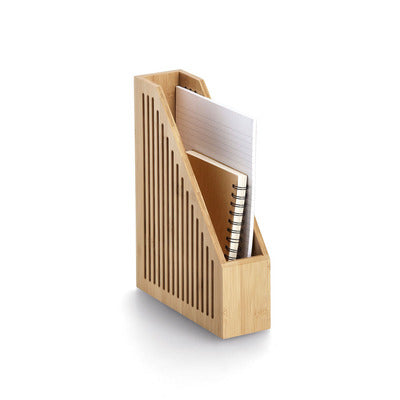 Bamboo Desk Organizer Set - Wooden Office Storage for Pens, Pencils & Supplies - Perfect for Home Office, School & Workspace Organization