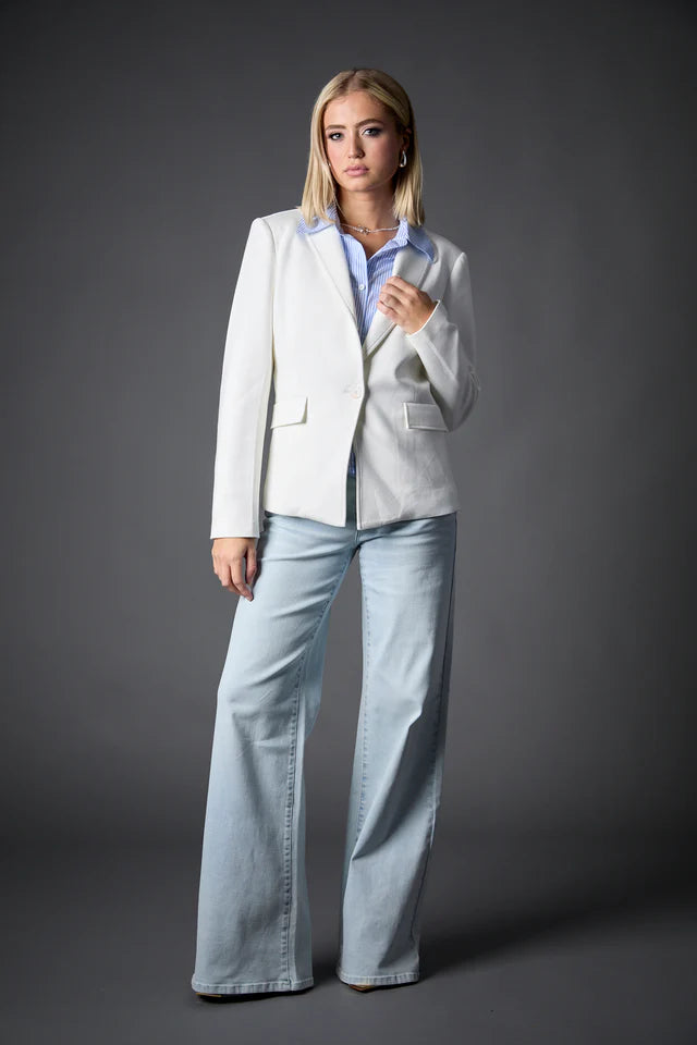 Stylish Helen Blazer with Detachable Shirt - Perfect for Office, Business Meetings & Formal Events | Women's Fashion Outerwear