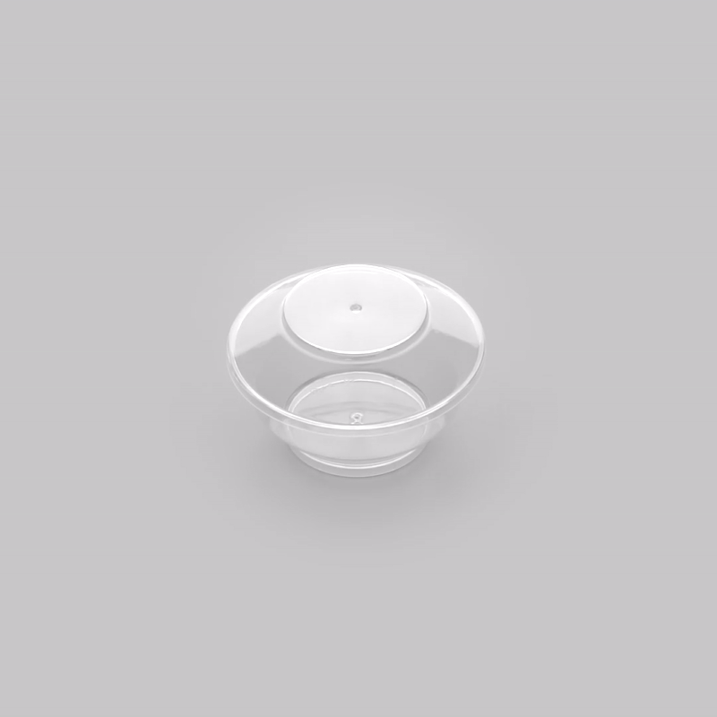 4 oz Clear Plastic Deli Containers with Lids - 100 Pack (3.25