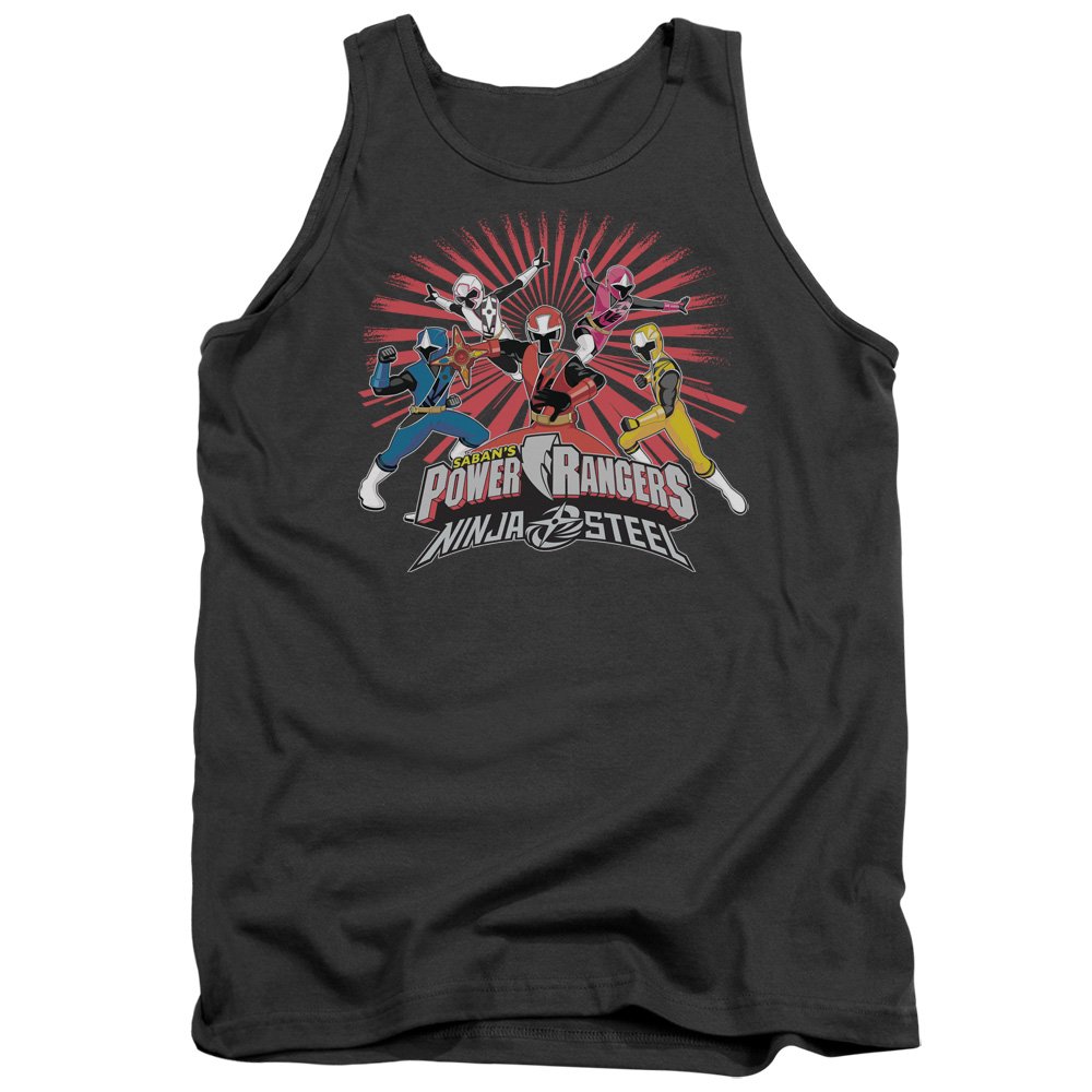 Power Rangers Ninja Blast Unisex Tank Top for Adults - Cool Graphic Tee for Men & Women - Perfect for Cosplay, Comic Con & Superhero Fans