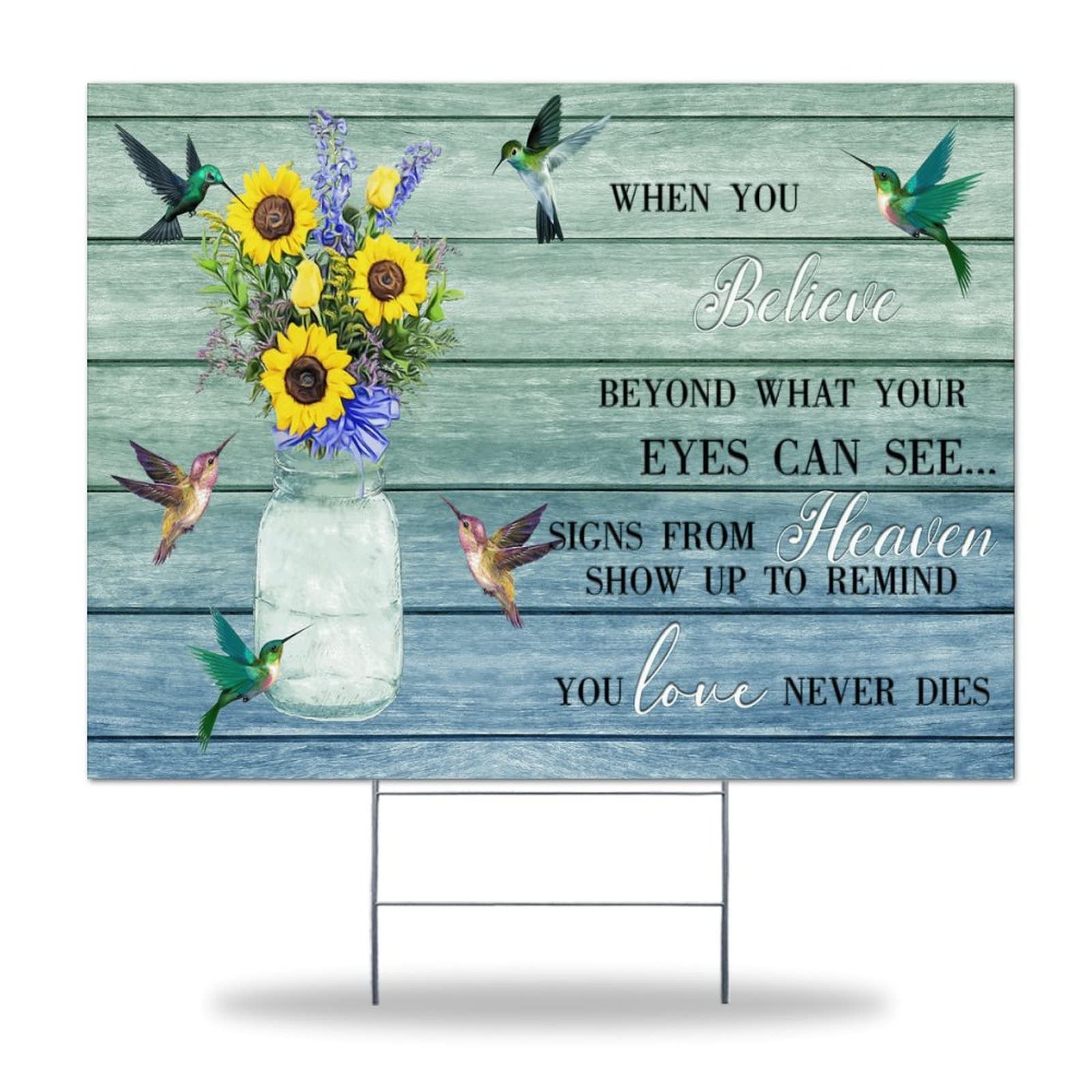 Butterfly Sunflower Yard Sign - Weather-Resistant Outdoor Decor for Garden & Holidays