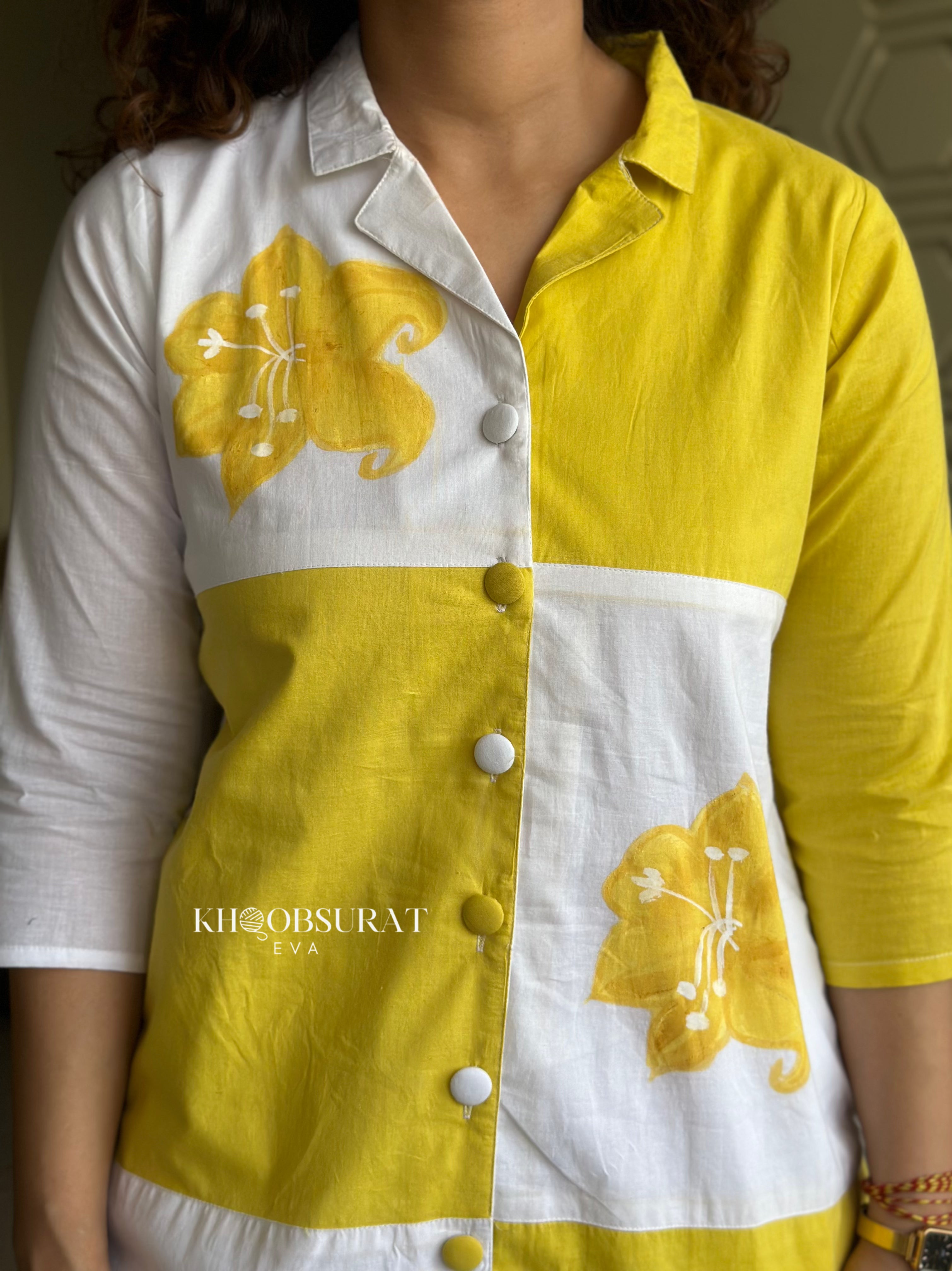 Stylish Summer Yellow CoOrd Set for Women - Trendy Matching Outfit for Beach, Vacation & Casual Wear