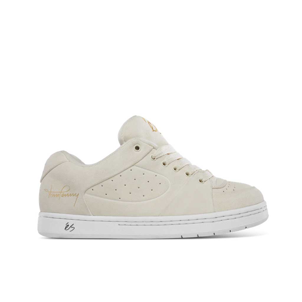 eS Accel OG Penny RS Skate Shoes in Creme - Retro Style for Street Skating & Casual Wear