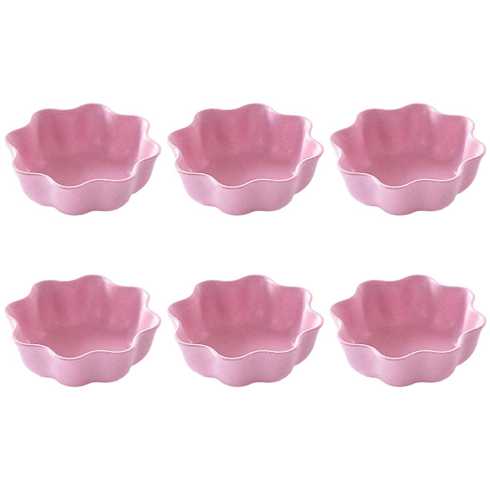 UPKOCH 6-Piece Creative Kitchen Sauce Dishes Set - Small Snack Plates for Seasoning, Condiments, Appetizers - Perfect for Dining, Parties, and Home Decor